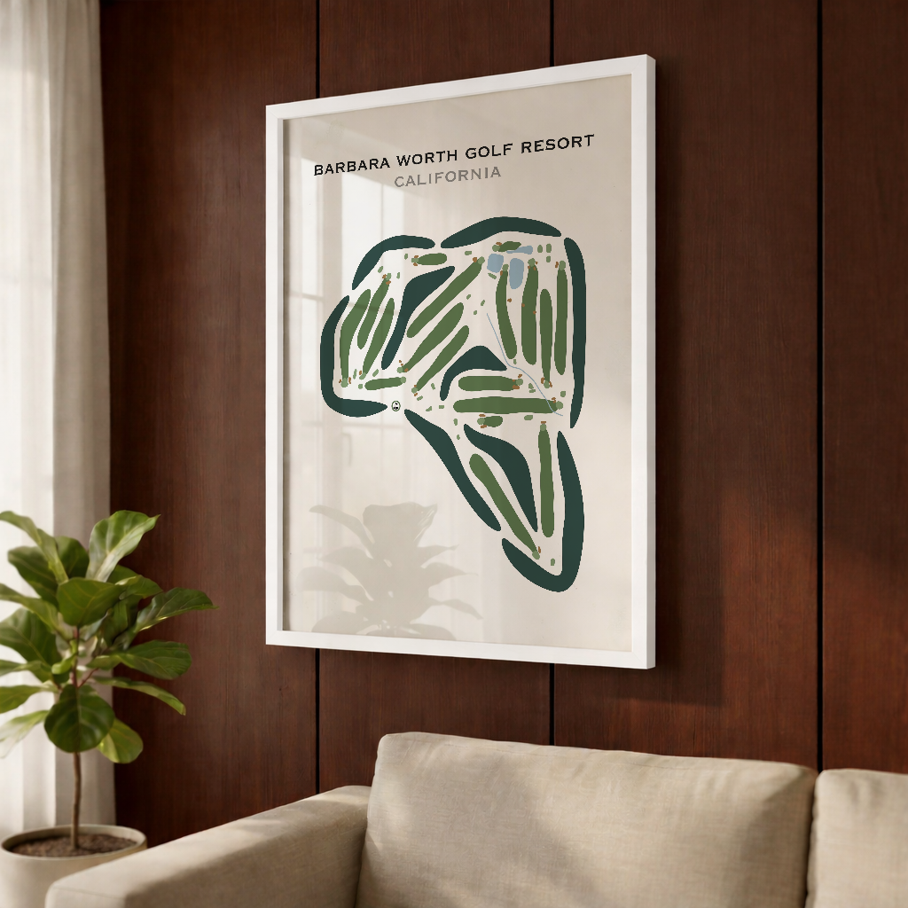Barbara Worth Golf Resort, California - Printed Golf Courses