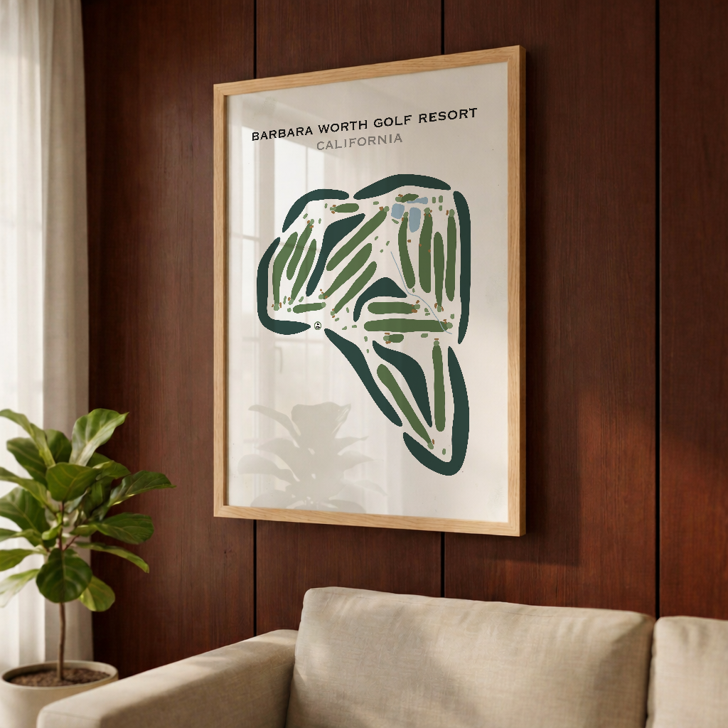 Barbara Worth Golf Resort, California - Printed Golf Courses