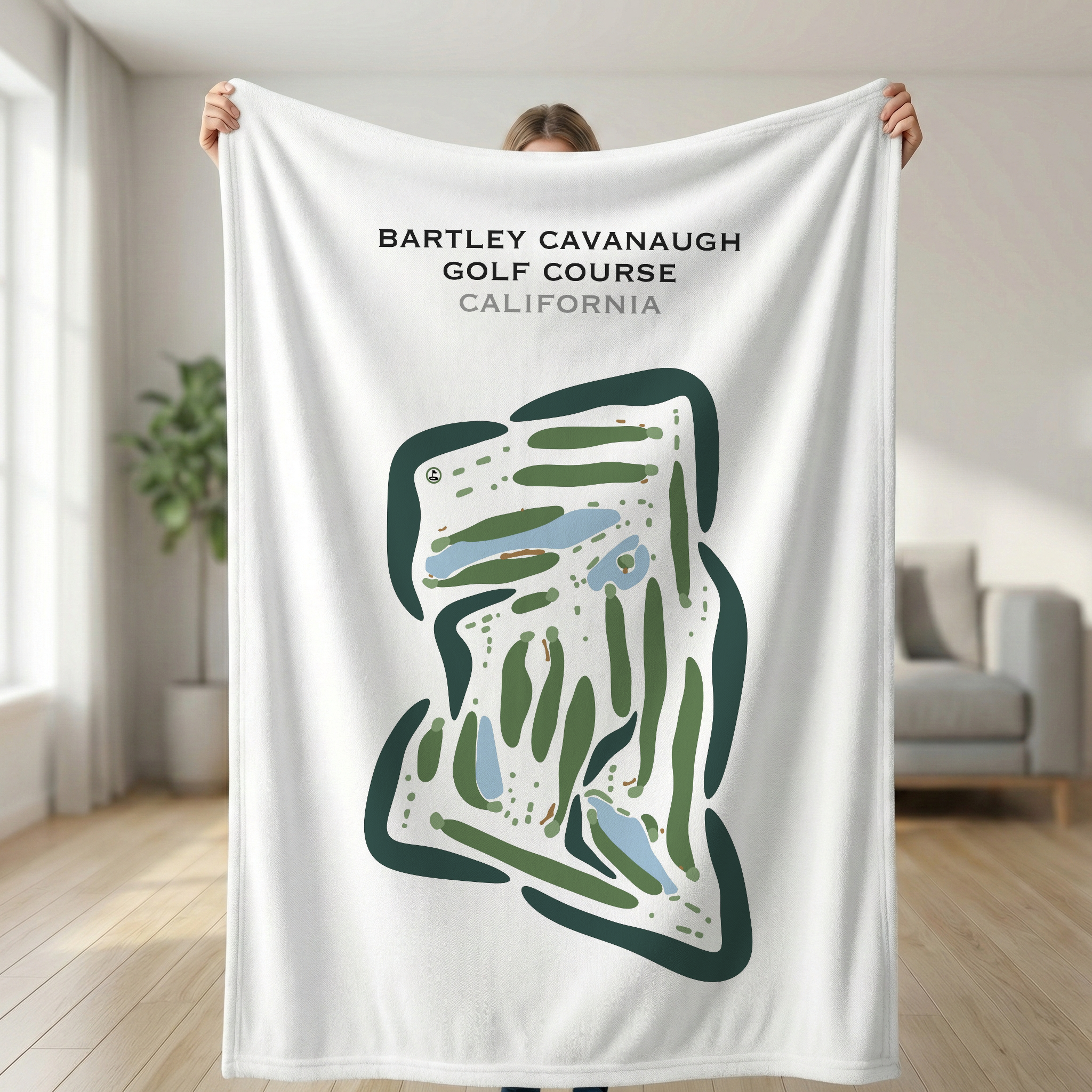 Bartley Cavanaugh Golf Course, California - Printed Golf Courses