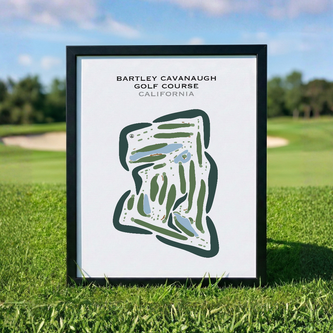 Bartley Cavanaugh Golf Course, California - Printed Golf Courses