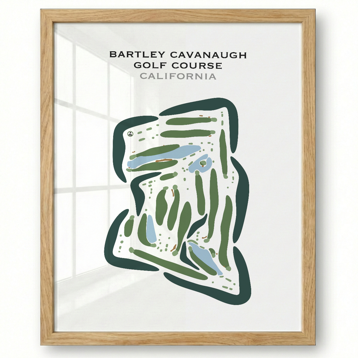 Bartley Cavanaugh Golf Course, California - Printed Golf Courses