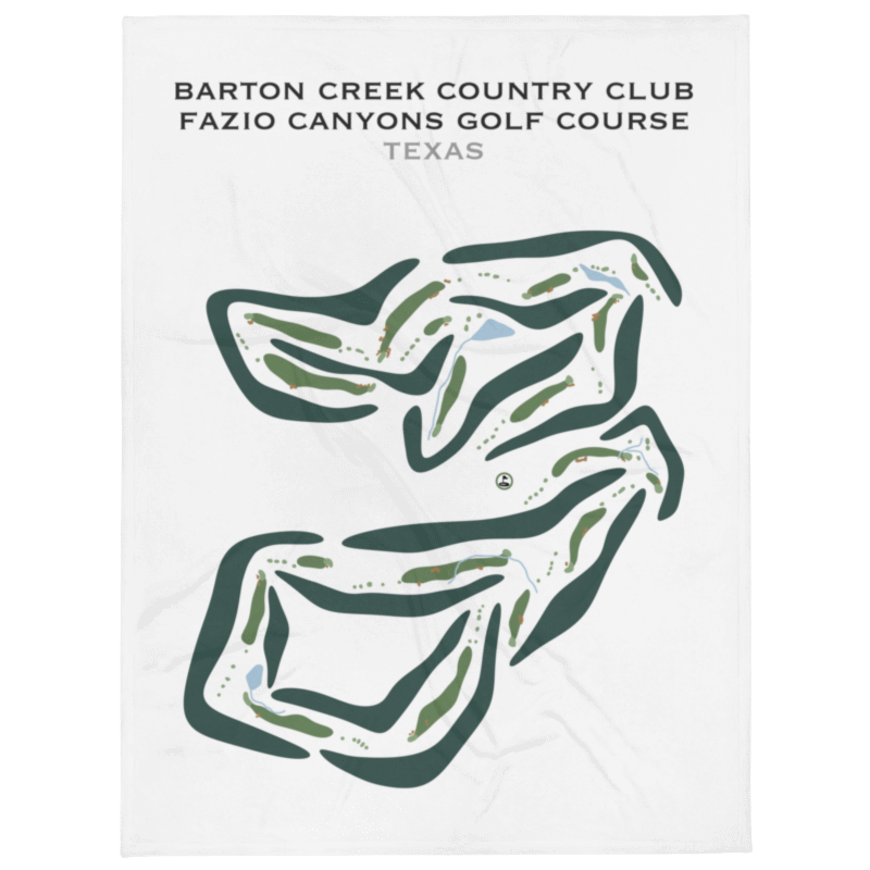 Barton Creek Country Club - Fazio Canyons Golf Course, Texas - Printed Golf Courses