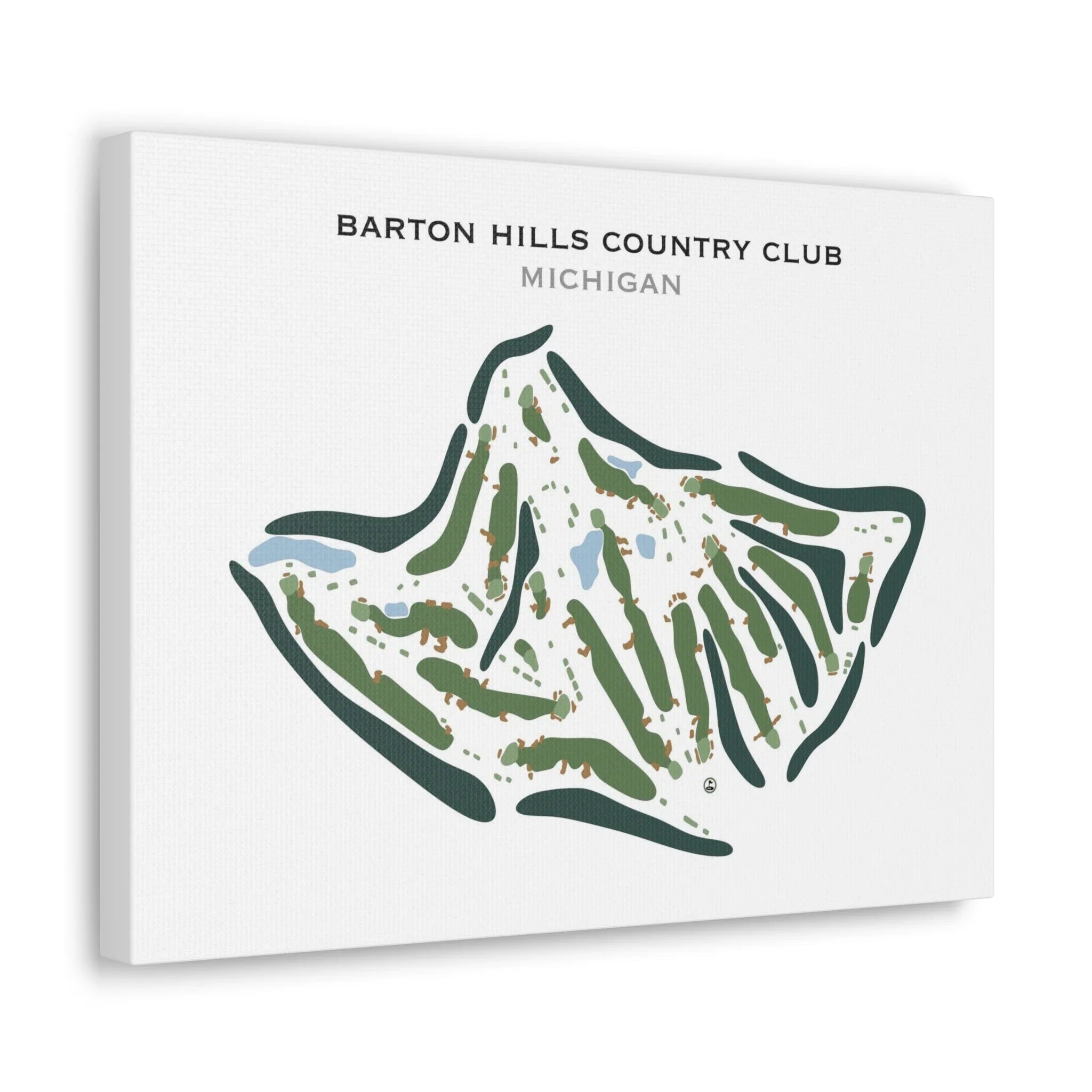 Barton Hills Country Club, Michigan - Printed Golf Course
