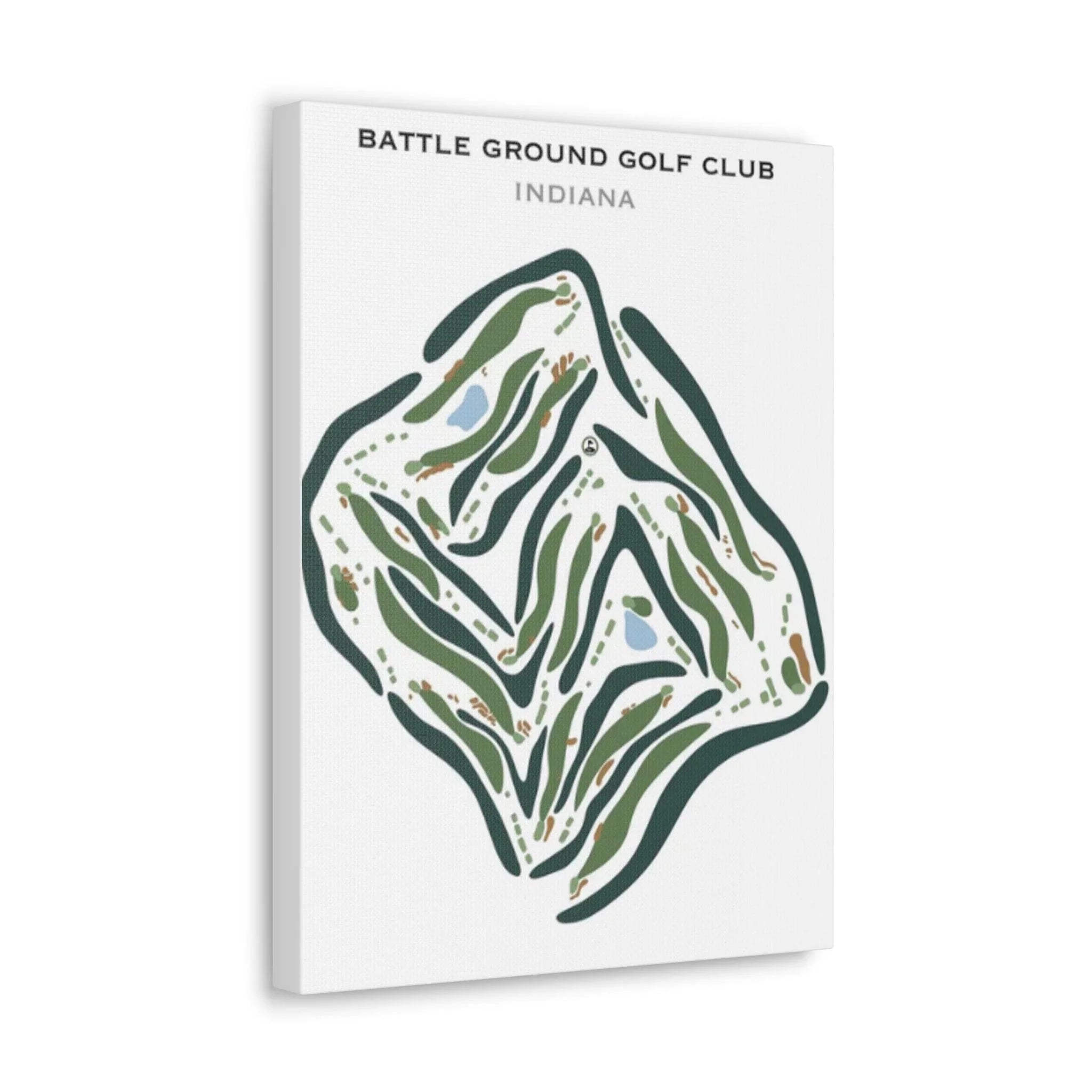 Battle Ground Golf Club, Indiana - Printed Golf Courses