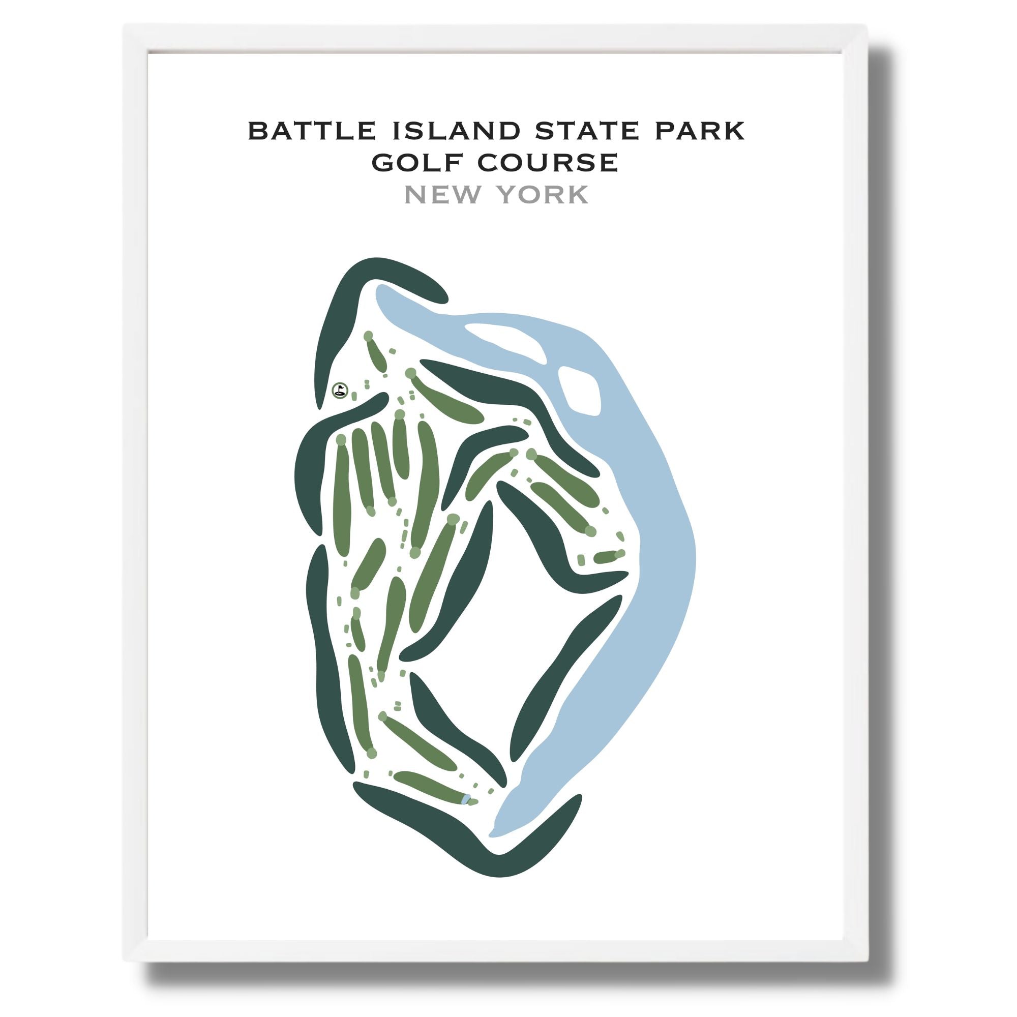 Battle Island State Park Golf Course, New York - Printed Golf Courses