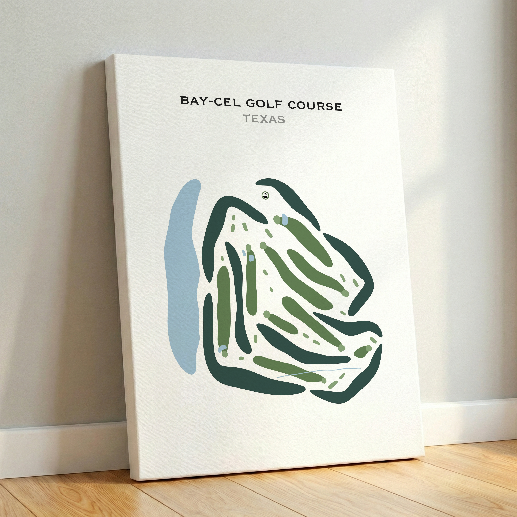 Bay-Cel Golf Course, Texas - Printed Golf Courses