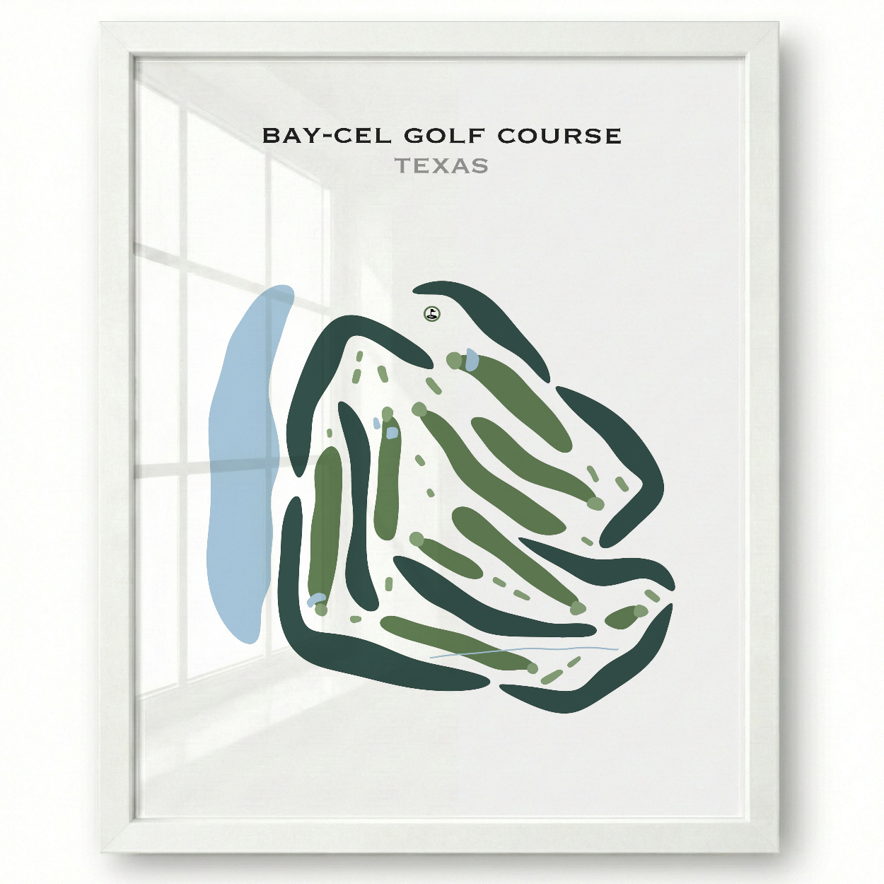 Bay-Cel Golf Course, Texas - Printed Golf Courses