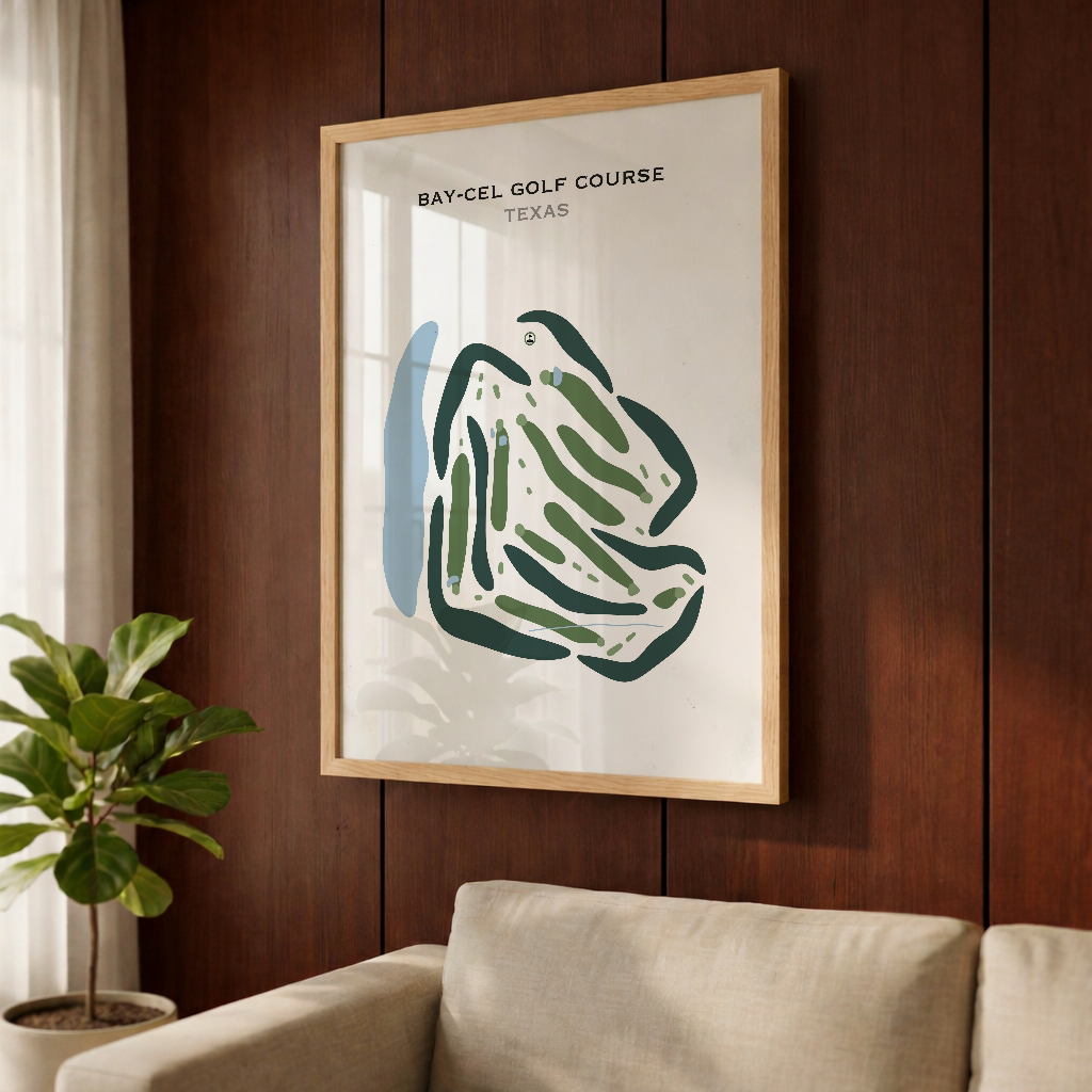Bay-Cel Golf Course, Texas - Printed Golf Courses