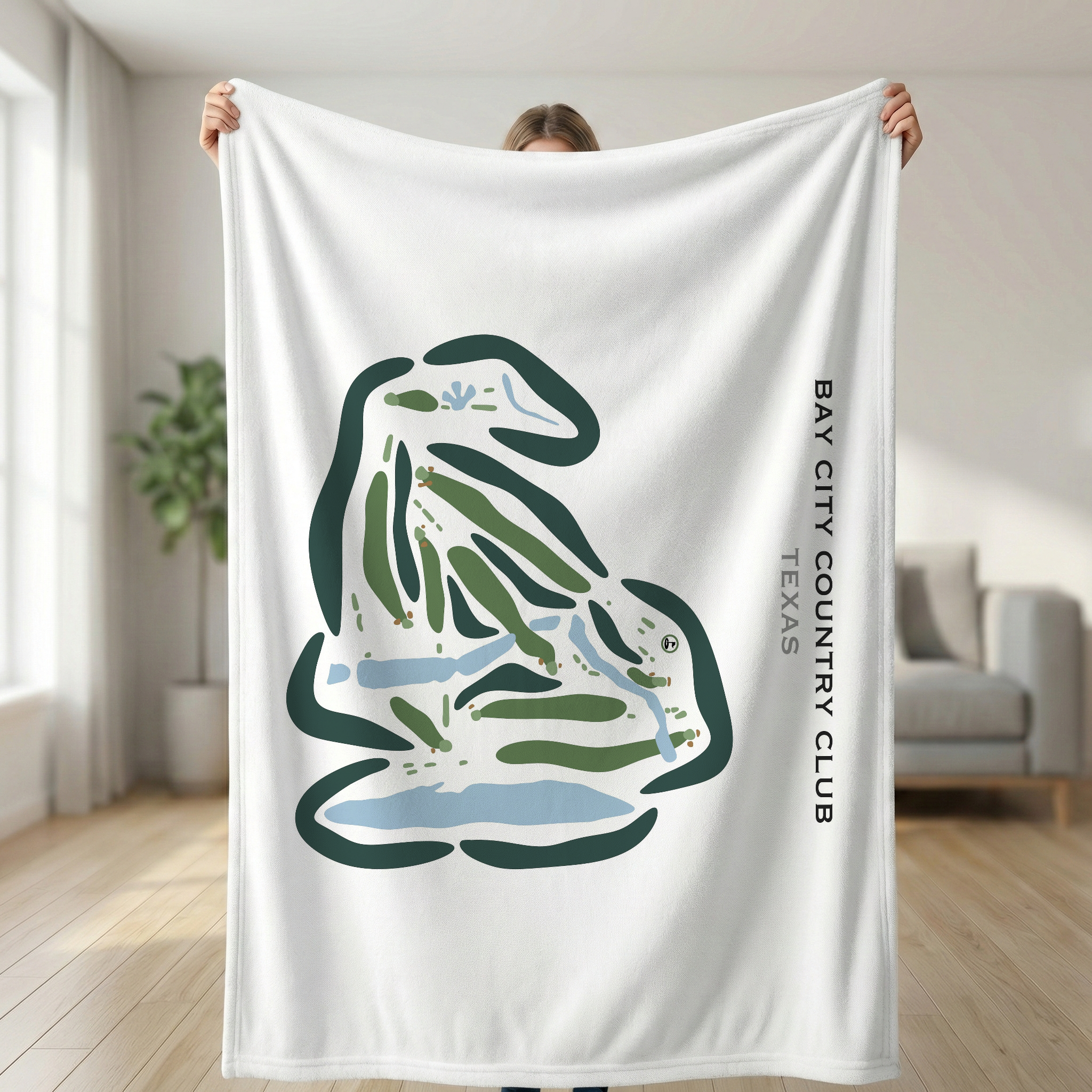 Bay City Country Club, Texas - Printed Golf Courses