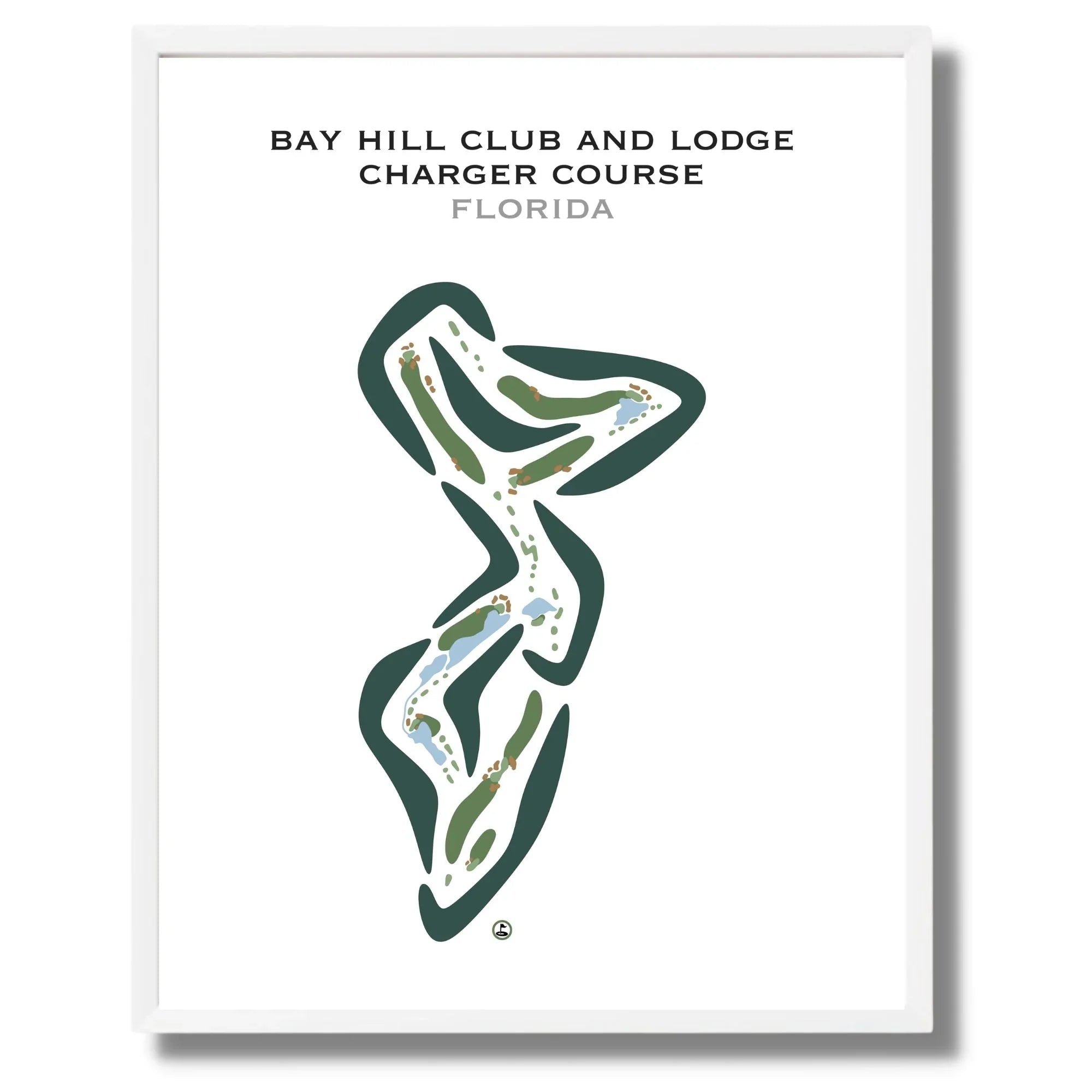 Bay Hill Club and Lodge, Charger Course, Florida - Printed Golf Courses