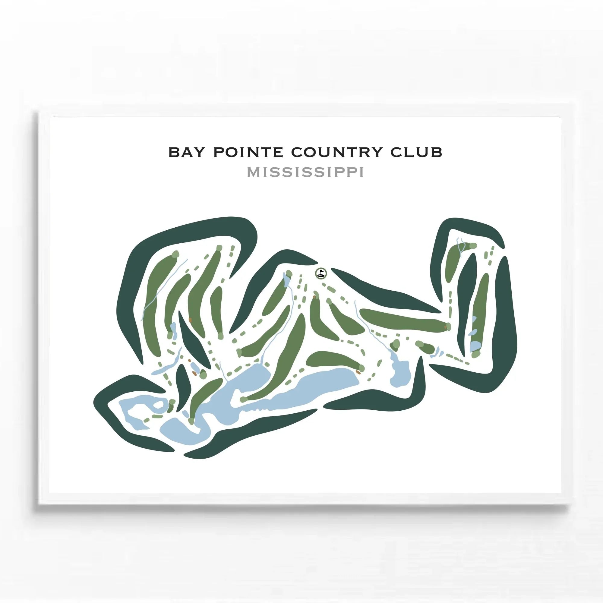 Bay Pointe Country Club, Mississippi - Printed Golf Courses