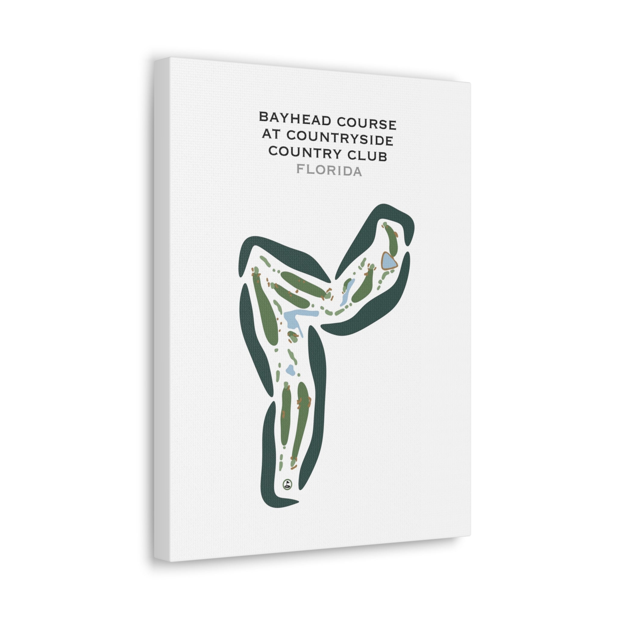 Bayhead Course at Countryside Country Club, Florida - Printed Golf Courses
