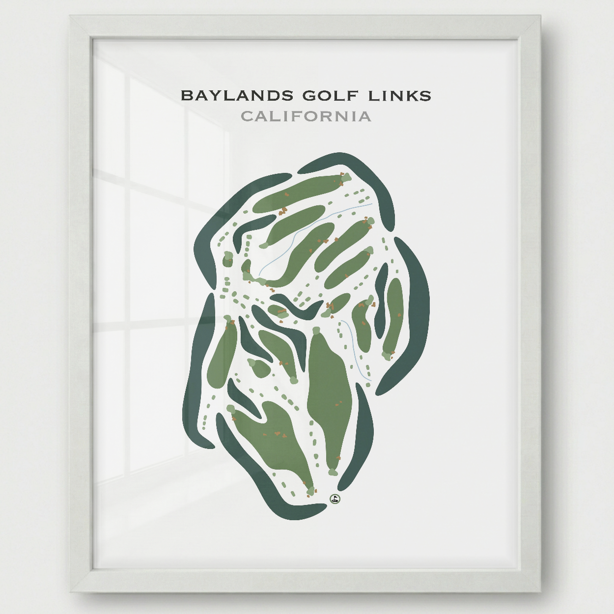 Baylands Golf Links, California - Printed Golf Courses
