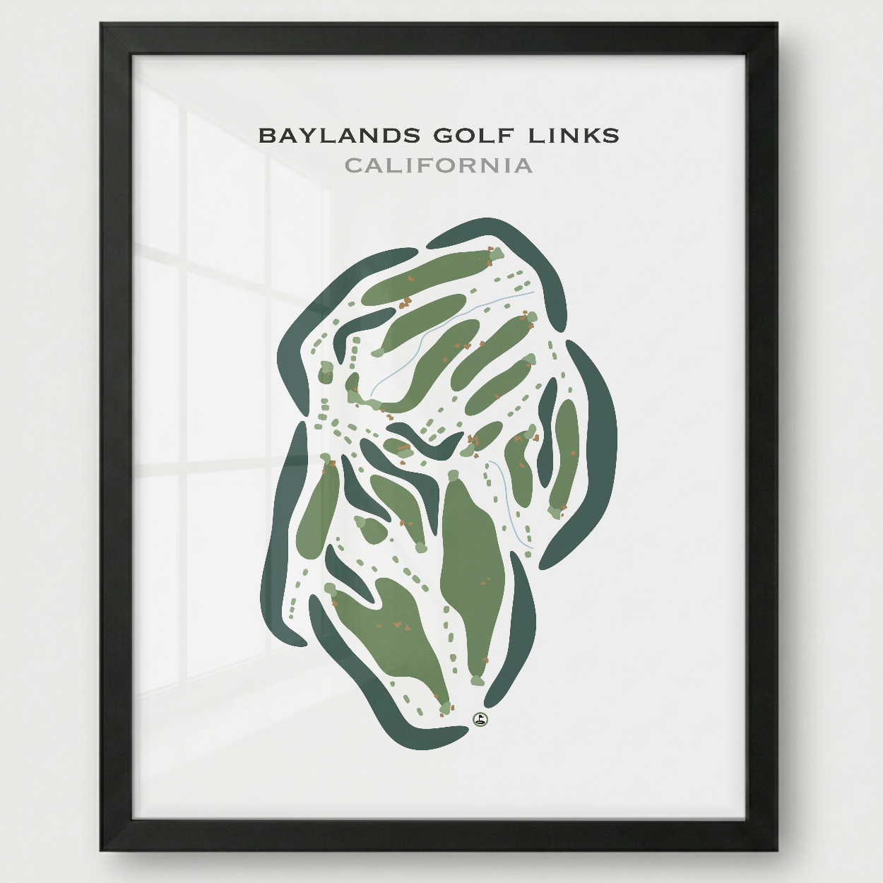 Baylands Golf Links, California - Printed Golf Courses