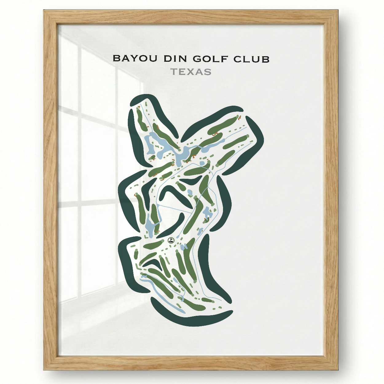 Bayou Din Golf Club, Texas - Printed Golf Courses