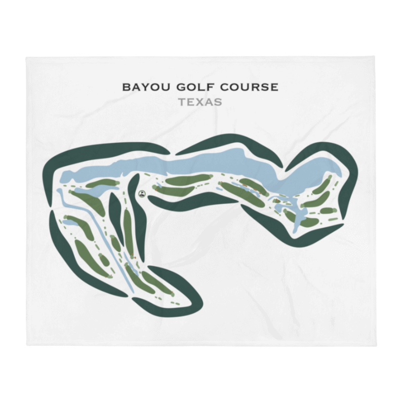 Bayou Golf Course, Texas - Printed Golf Courses