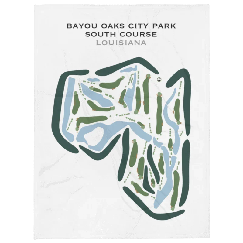 Bayou Oaks City Park South Course, Louisiana - Printed Golf Courses