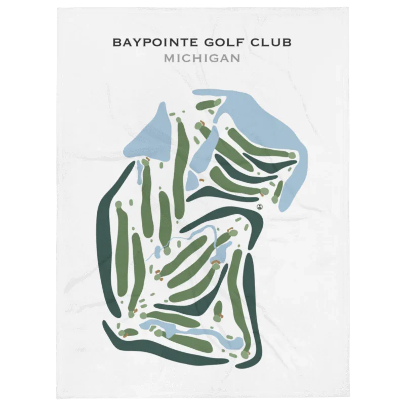 Bay Pointe Golf Club, Michigan - Printed Golf Courses