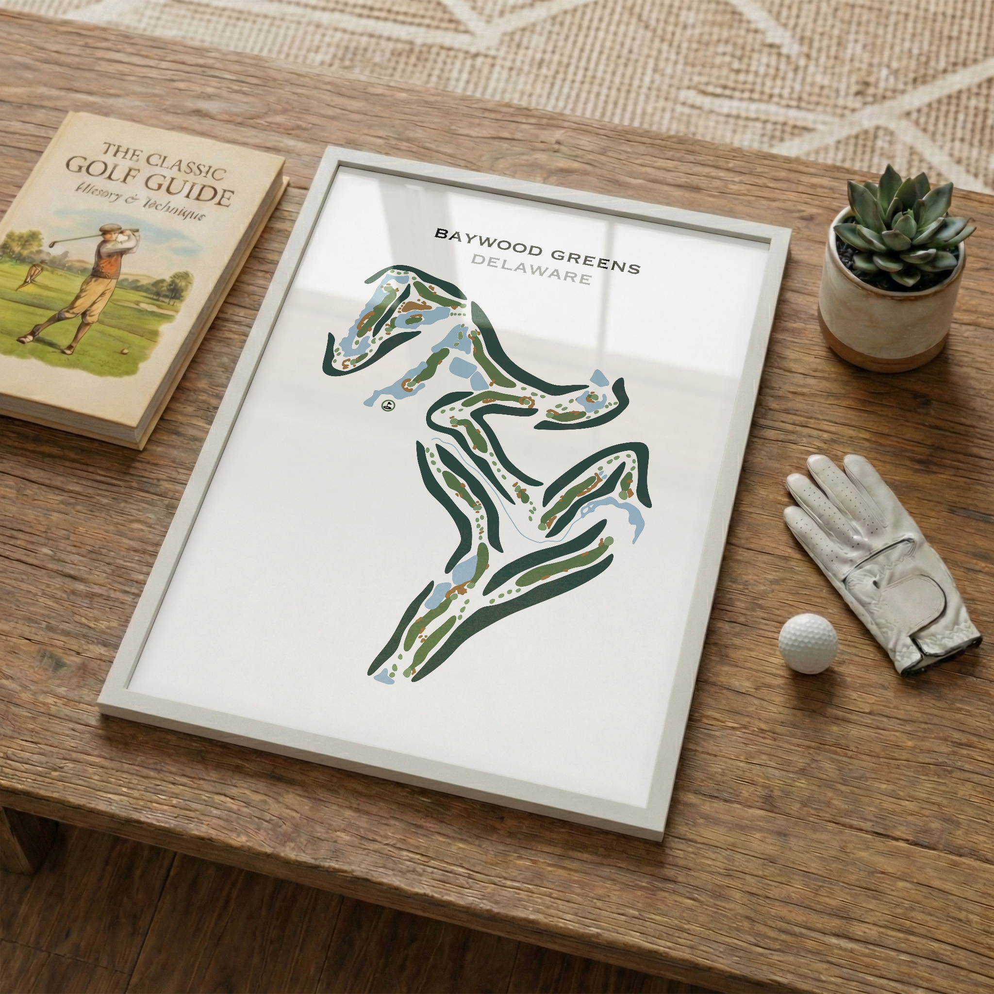 Baywood Greens, Delaware - Printed Golf Courses