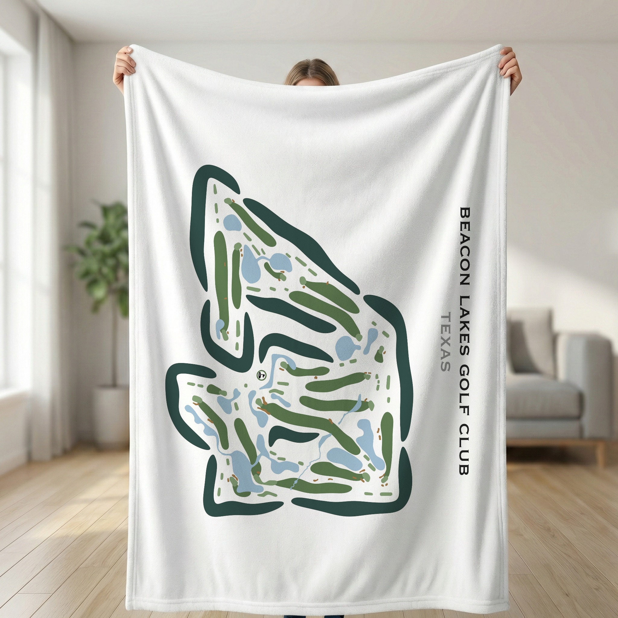 Beacon Lakes Golf Club, Texas - Printed Golf Courses