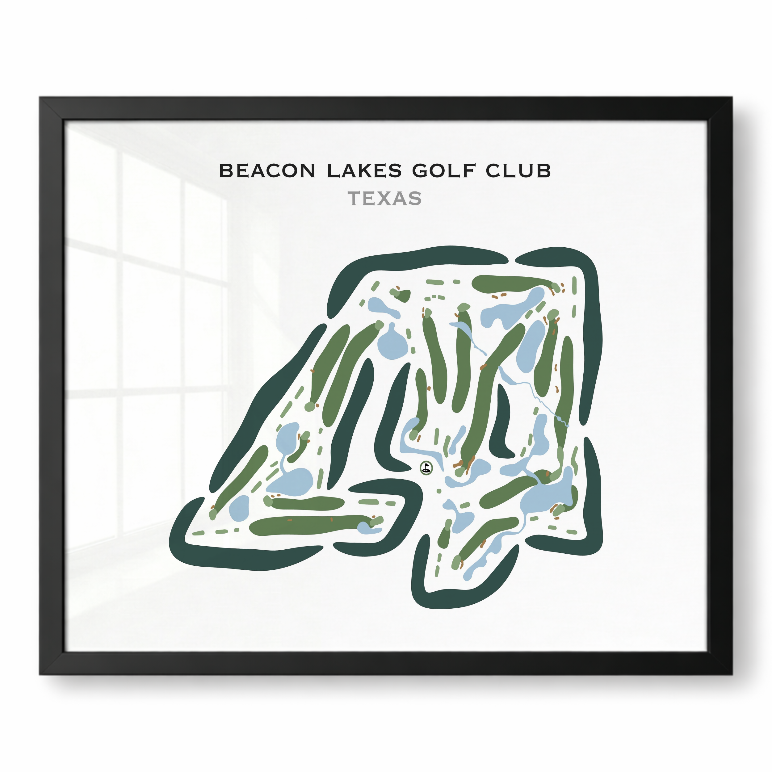 Beacon Lakes Golf Club, Texas - Printed Golf Courses
