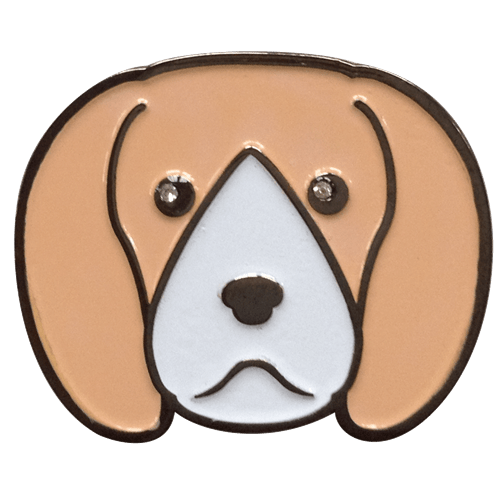 Beagle Dog Crystal Ball Marker & Hat Clip by ReadyGOLF