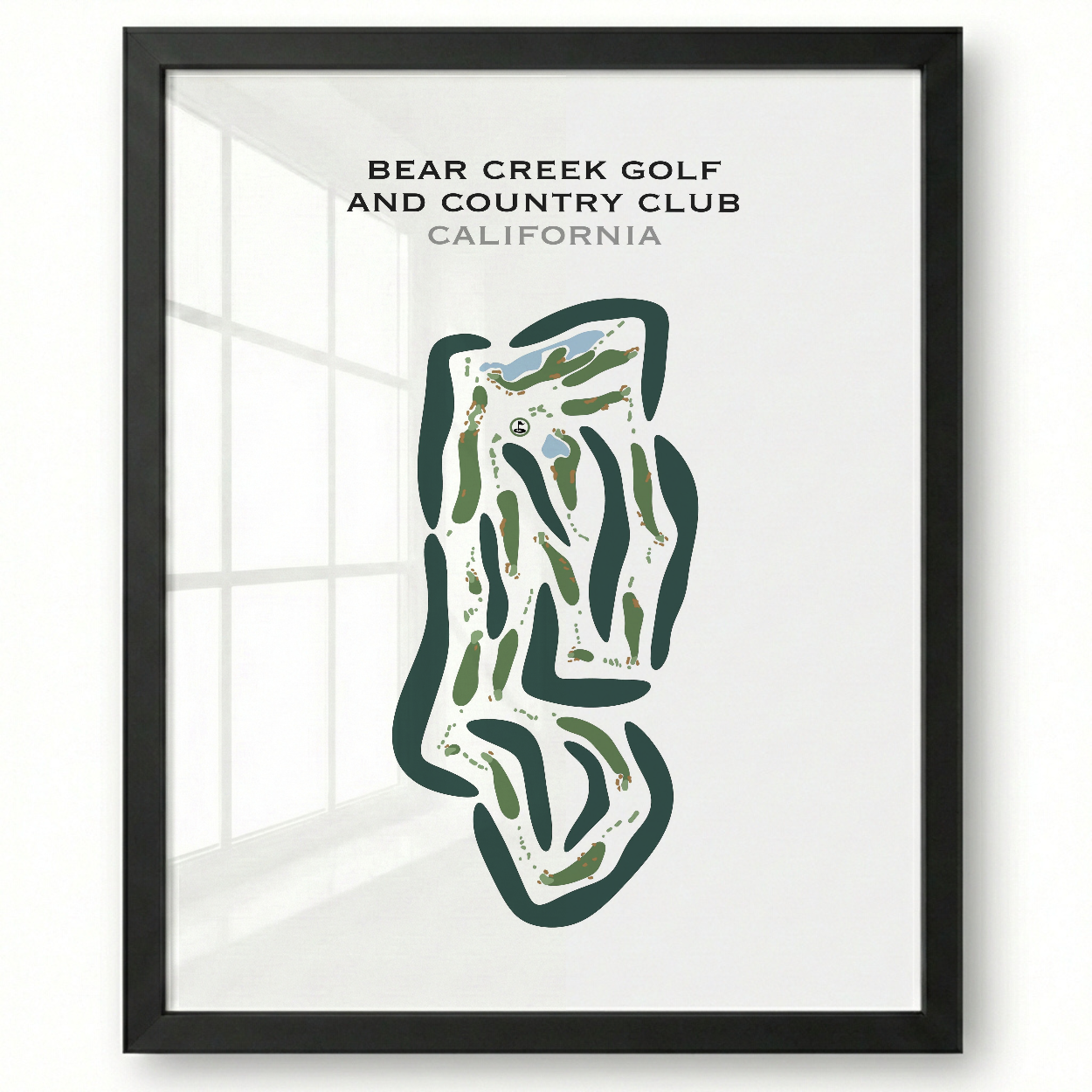 Bear Creek Golf & Country Club, California - Printed Golf Courses