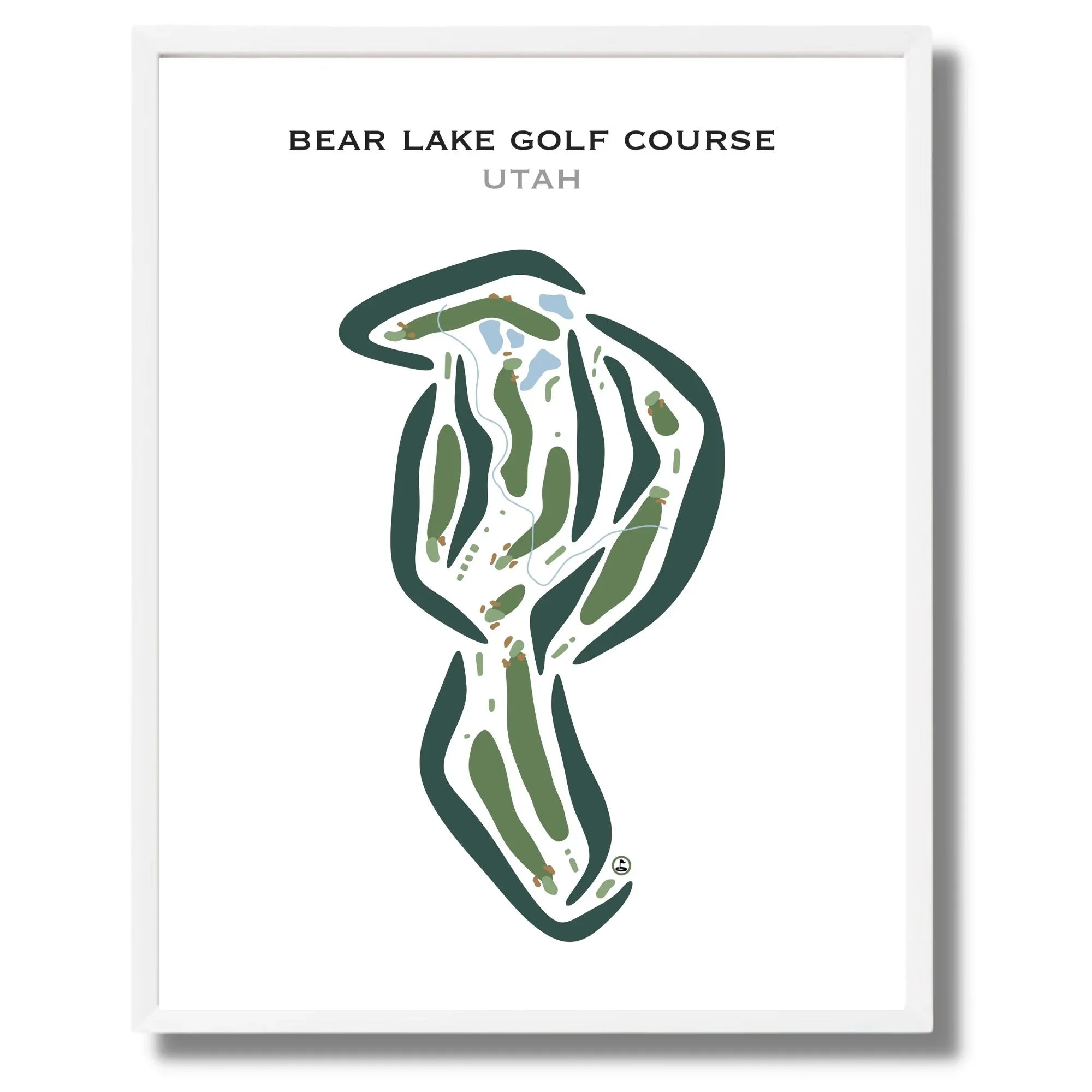 Bear Lake Golf Course, Garden City Utah - Printed Golf Courses