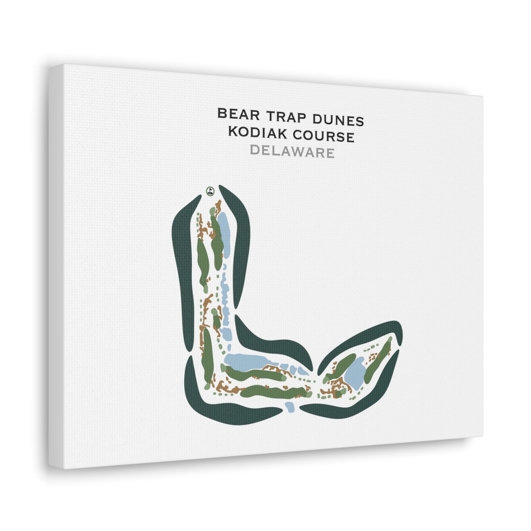 Bear Trap Dunes, Kodiak Course, Delaware - Printed Golf Courses