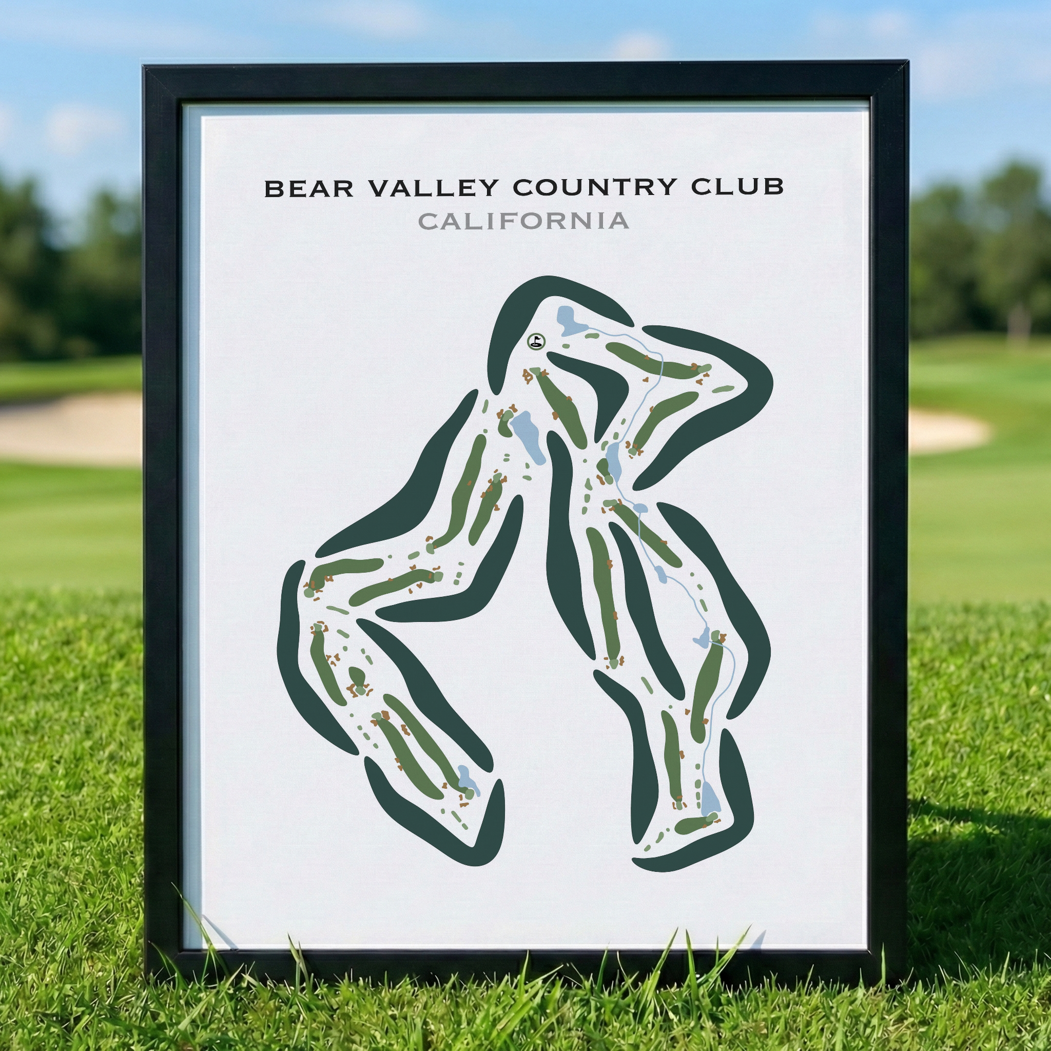 Bear Valley Country Club, California - Printed Golf Courses