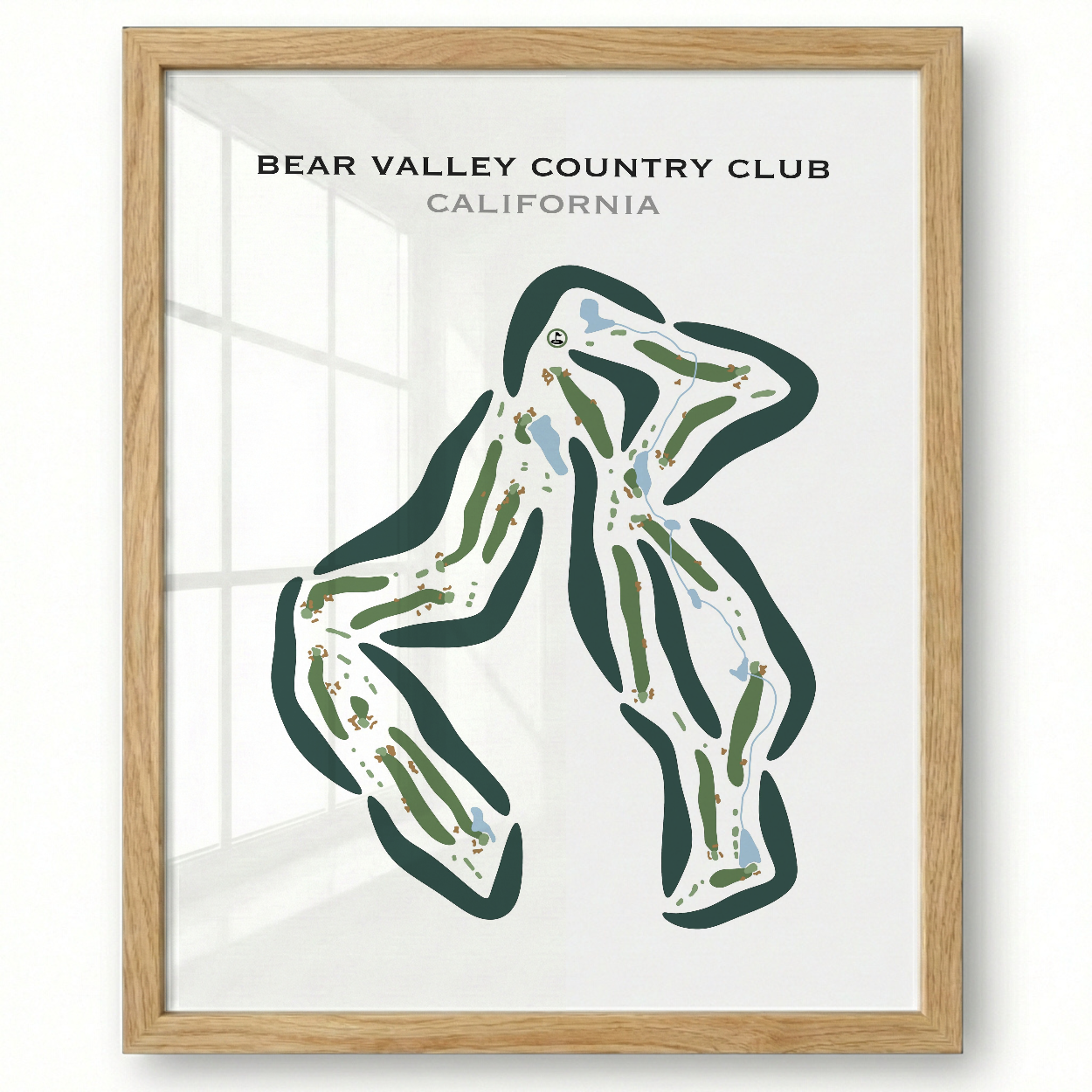 Bear Valley Country Club, California - Printed Golf Courses