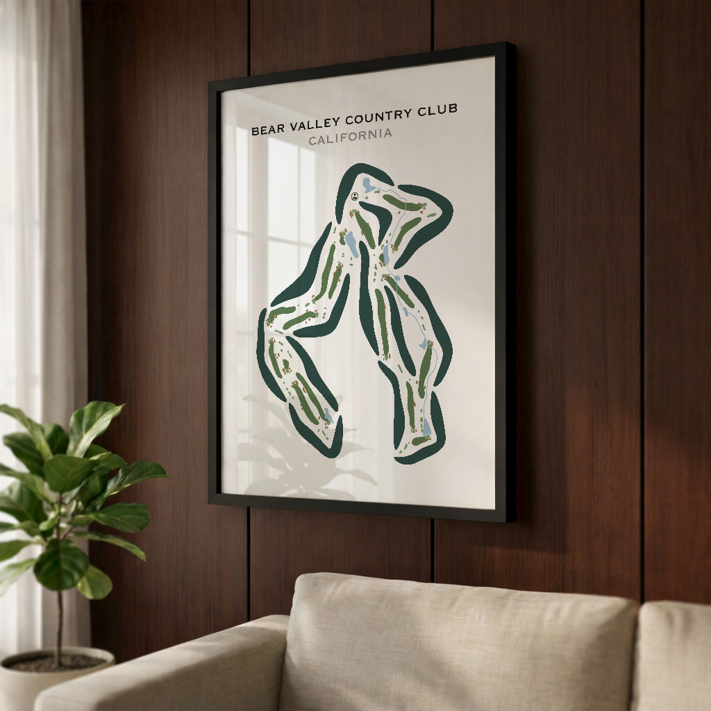 Bear Valley Country Club, California - Printed Golf Courses