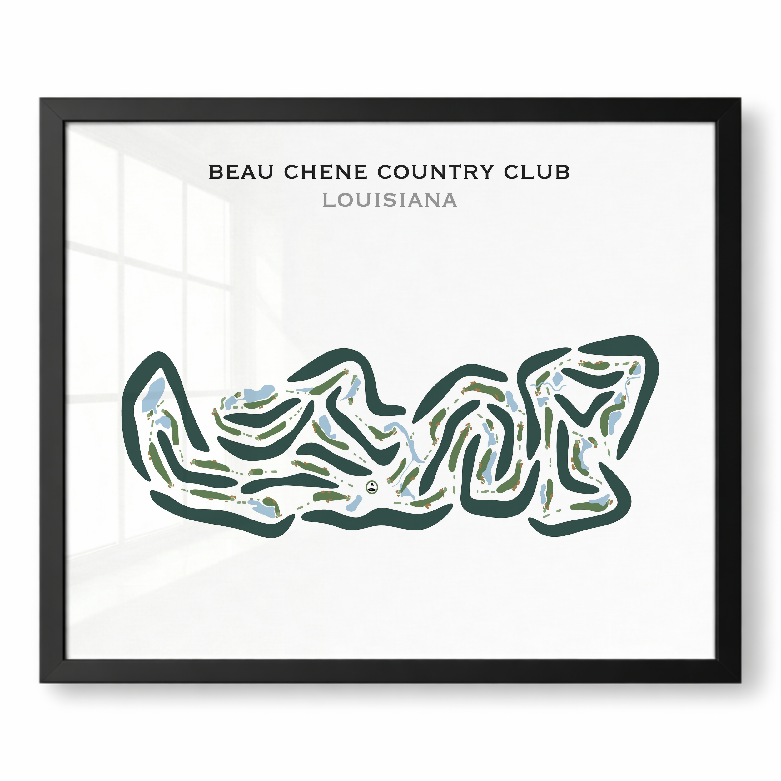 Beau Chene Country Club, Louisiana - Printed Golf Courses