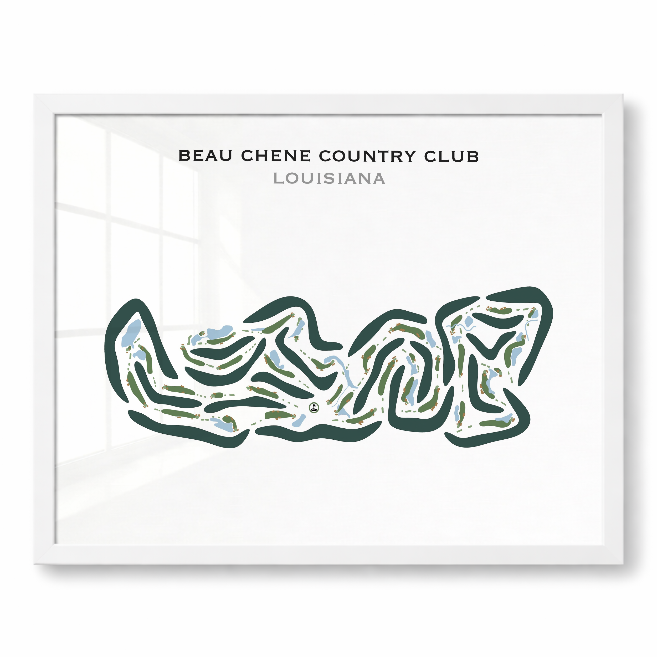 Beau Chene Country Club, Louisiana - Printed Golf Courses