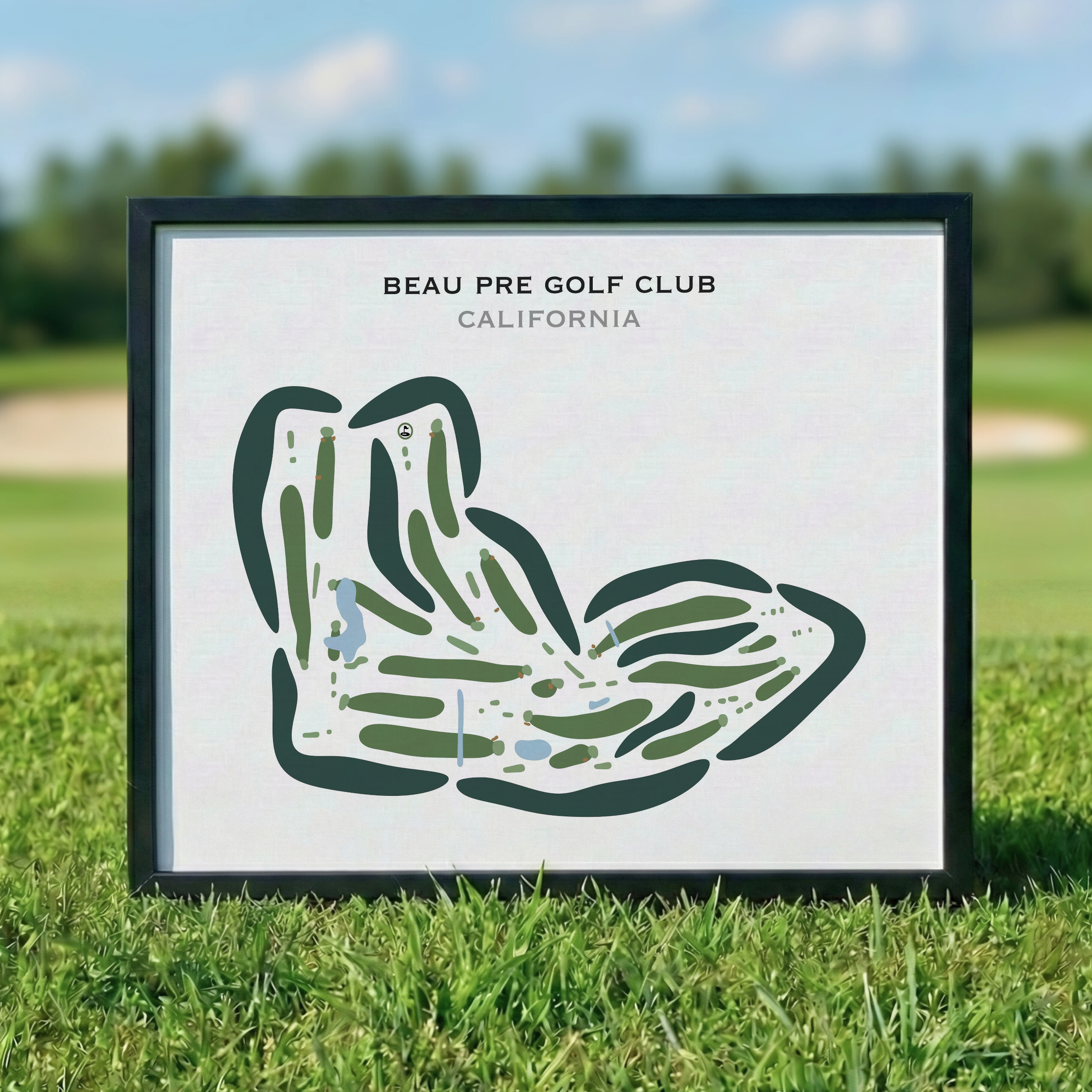 Beau Pre Golf Club, California - Printed Golf Courses