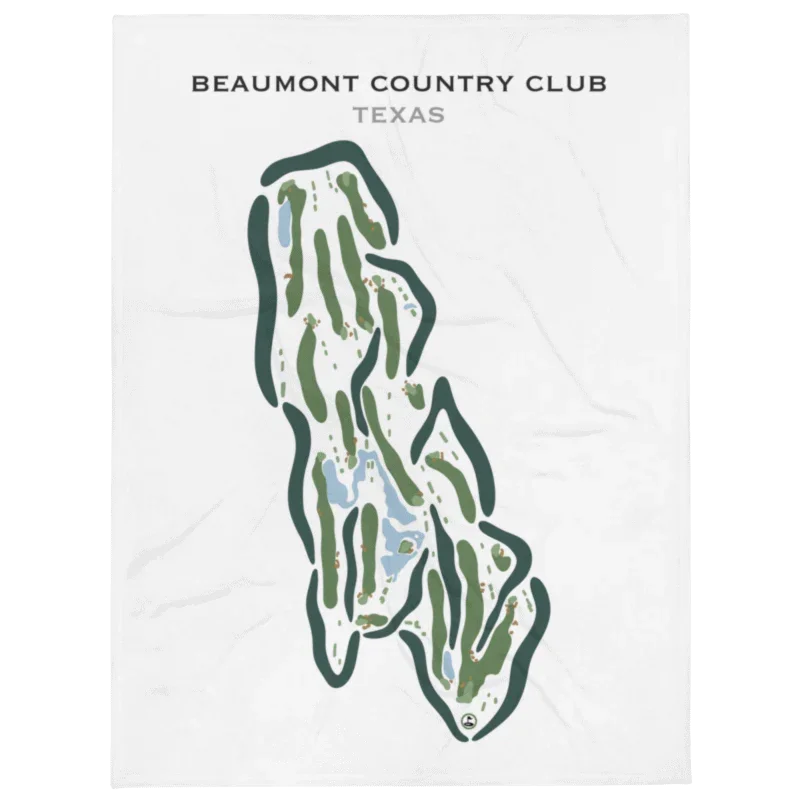Beaumont Country Club, Texas - Printed Golf Courses