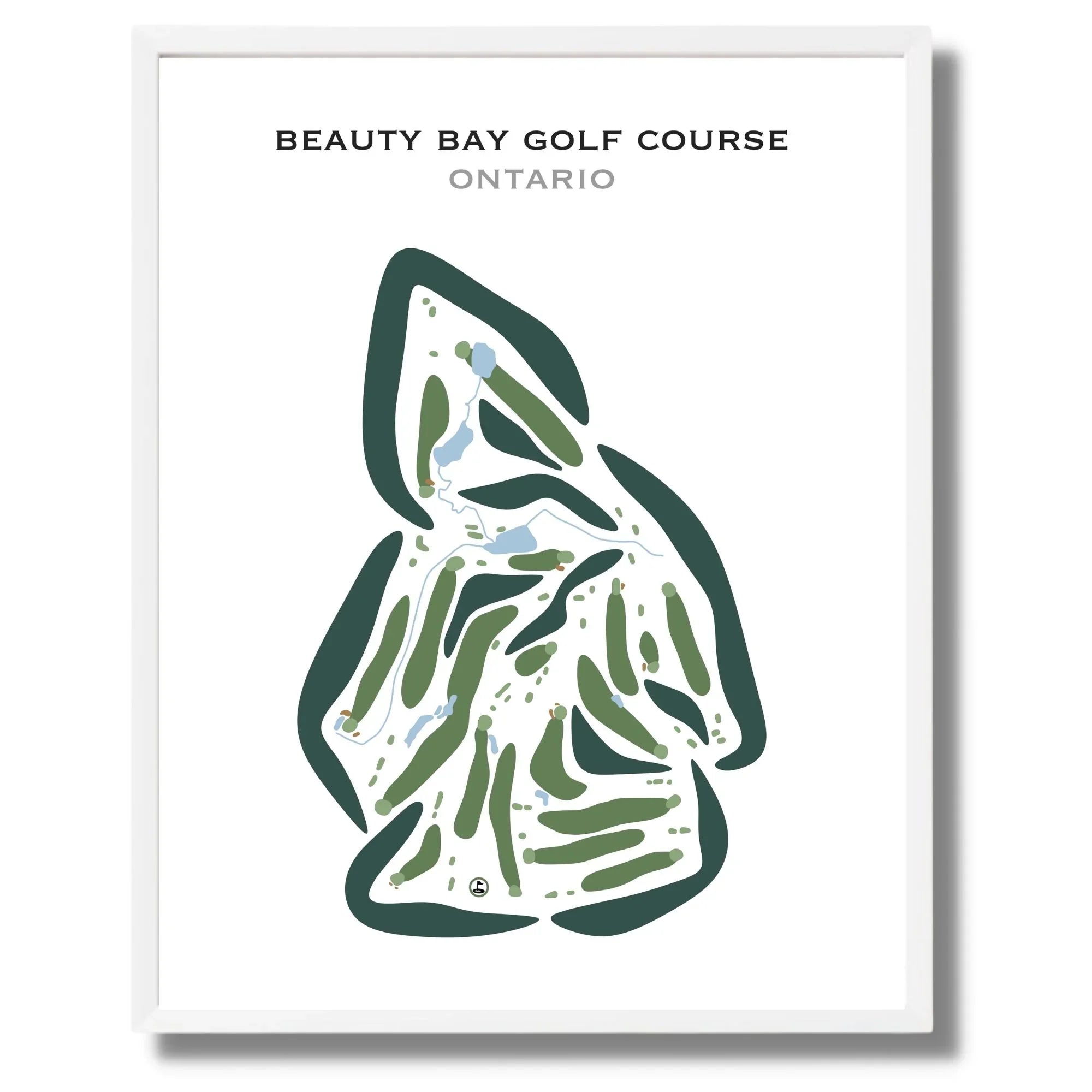 Beauty Bay Golf Course, Canada - Printed Golf Courses
