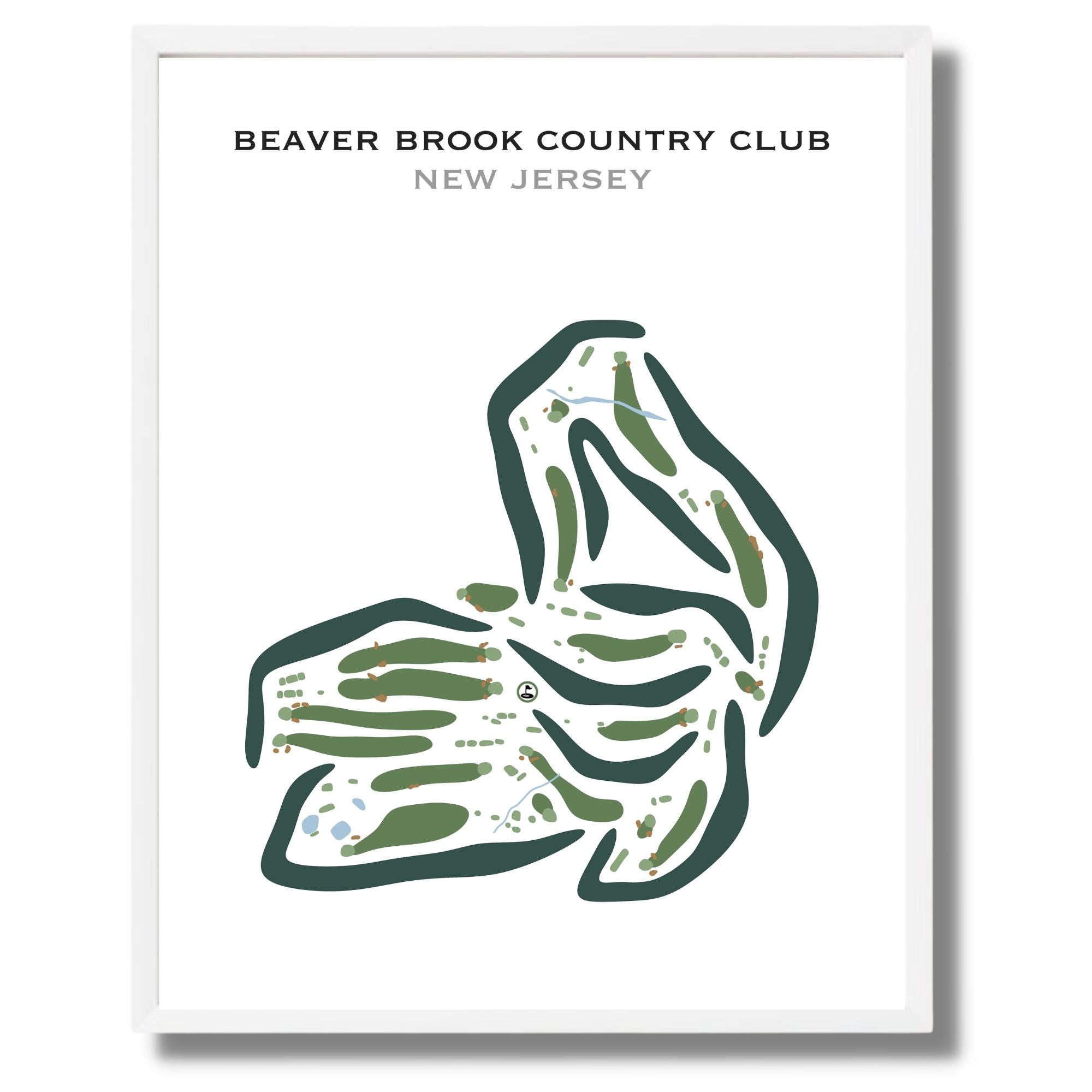 Beaver Brook Country Club, New Jersey - Printed Golf Courses