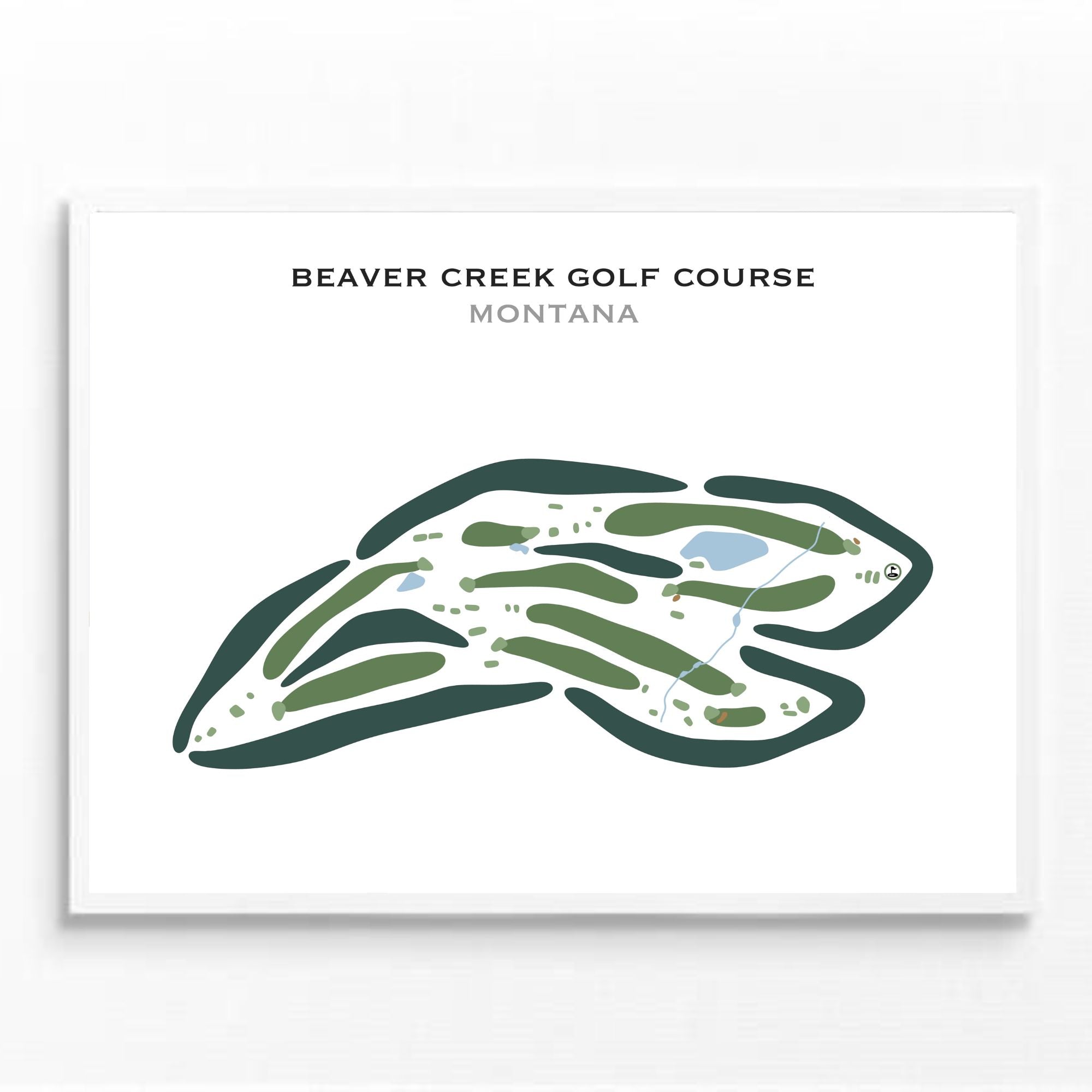 Beaver Creek Golf Course, Montana - Printed Golf Courses