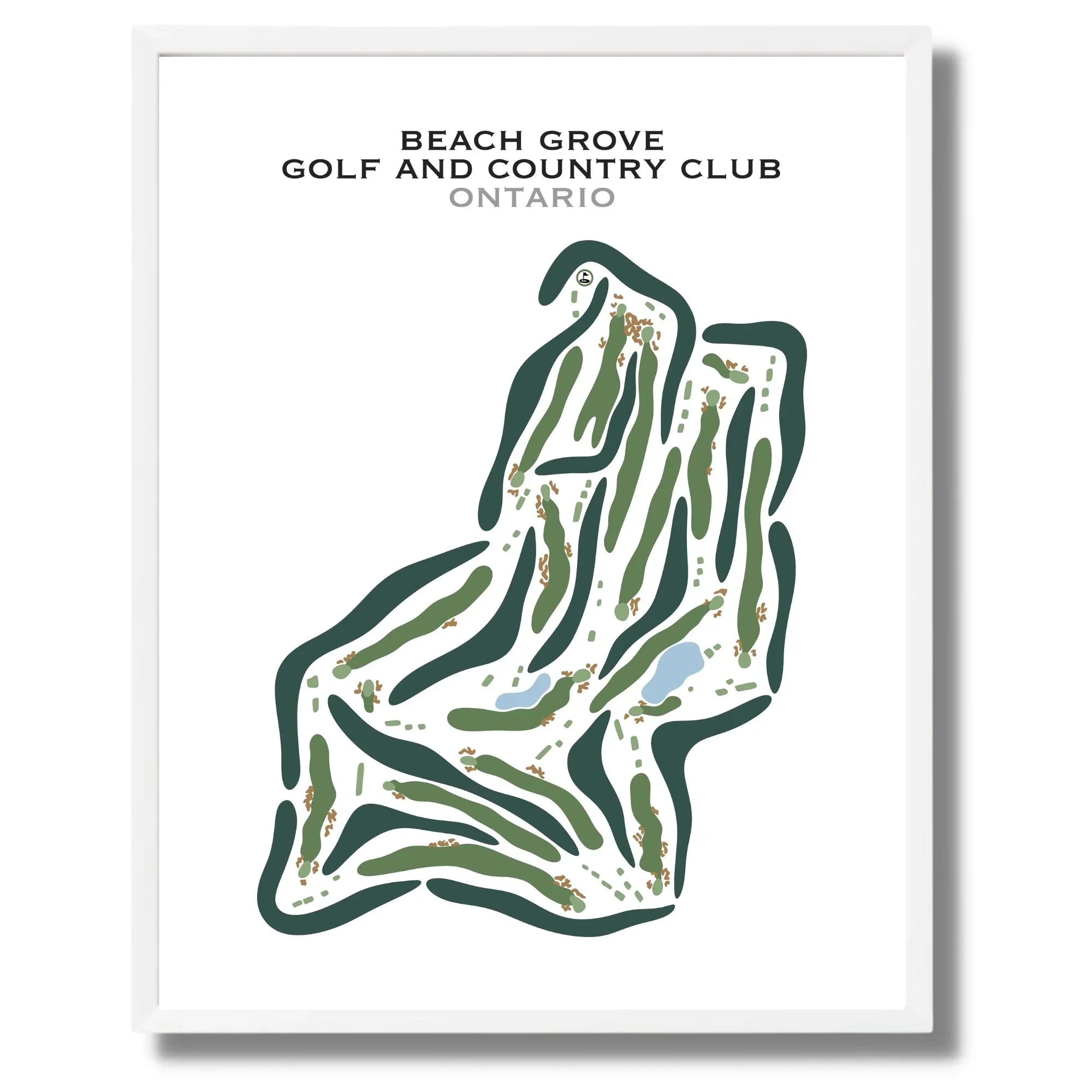 Beach Grove Golf and Country Club, Ontario - Printed Golf Courses