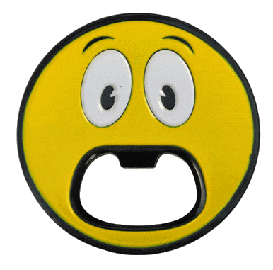 Smiley Face Bottle Opener Ball Marker by ReadyGOLF