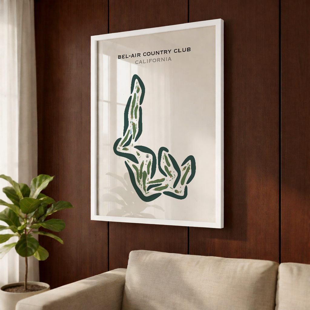 Bel-Air Country Club, California - Printed Golf Courses