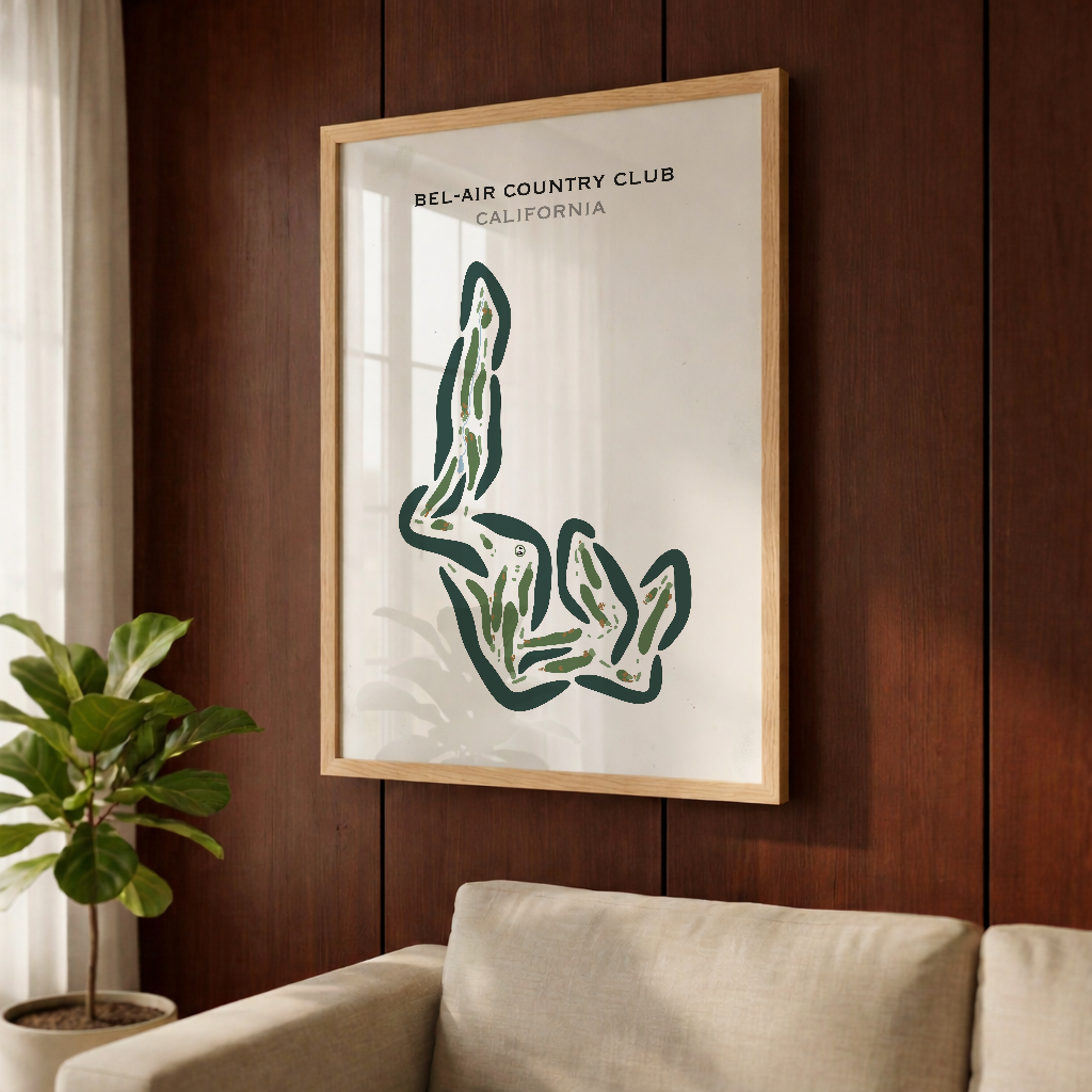 Bel-Air Country Club, California - Printed Golf Courses