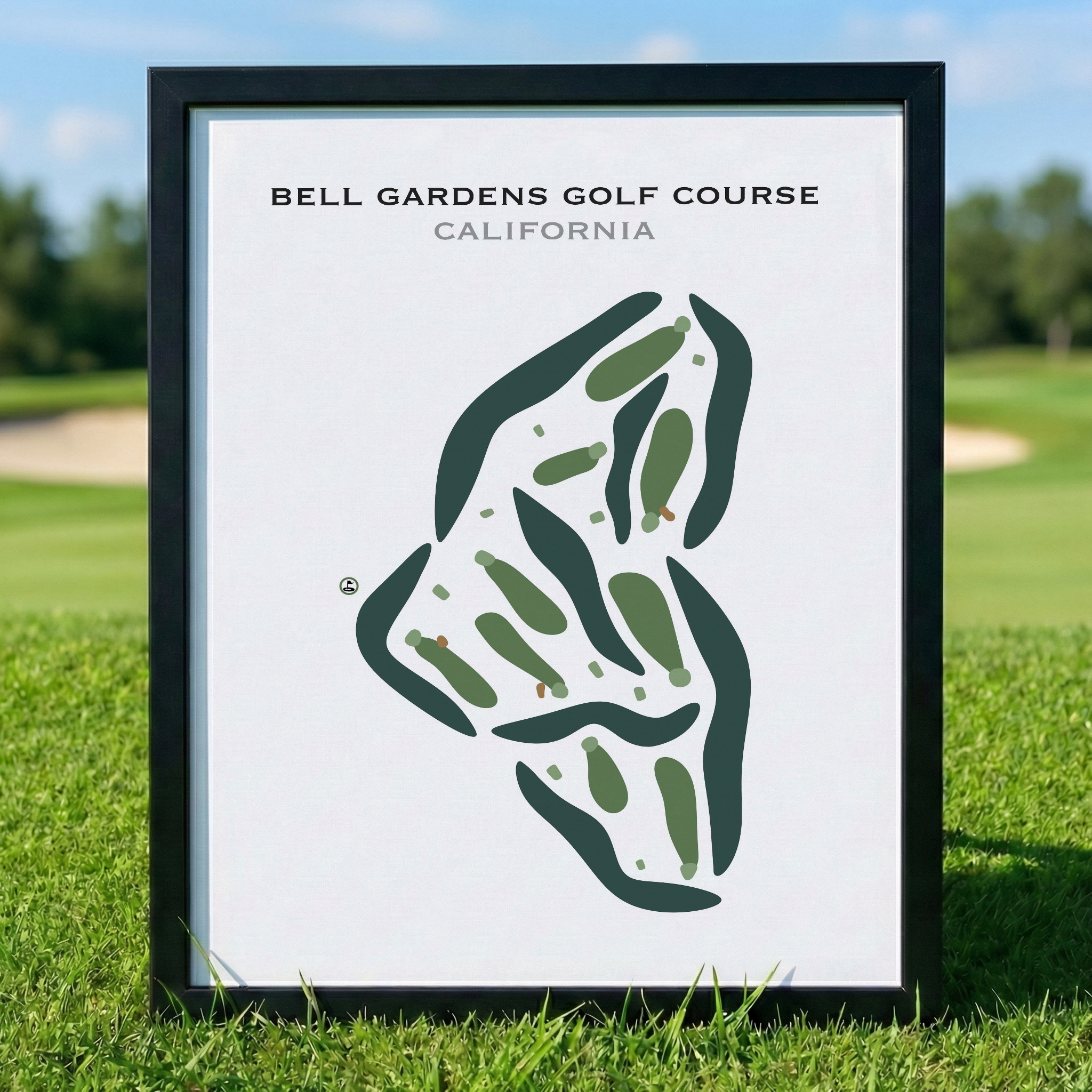 Bell Gardens Golf Course, California - Printed Golf Courses