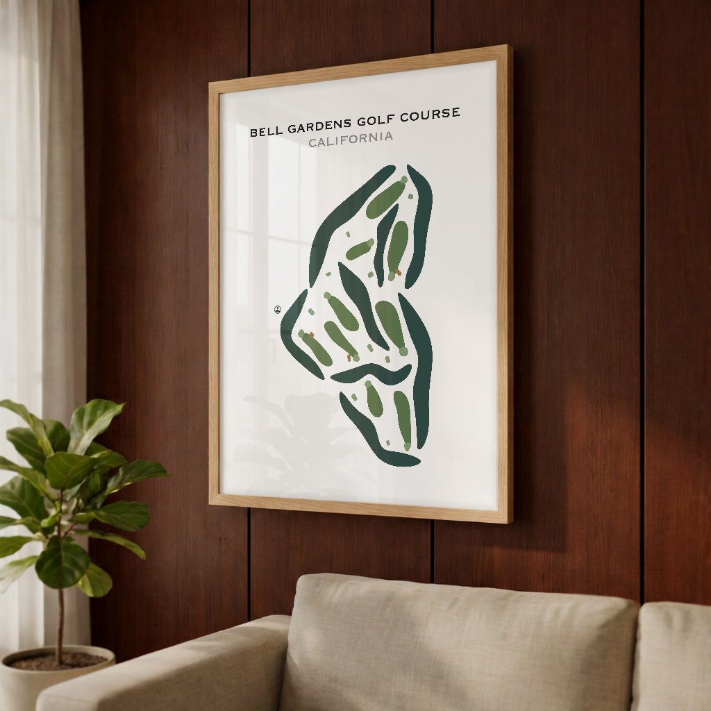 Bell Gardens Golf Course, California - Printed Golf Courses