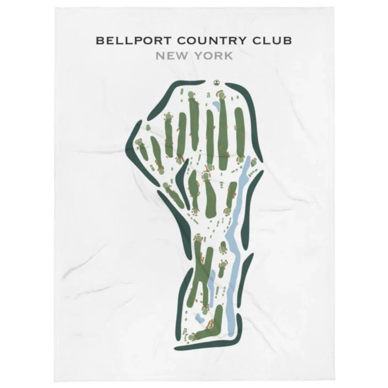 Bellport Country Club, New York - Printed Golf Course
