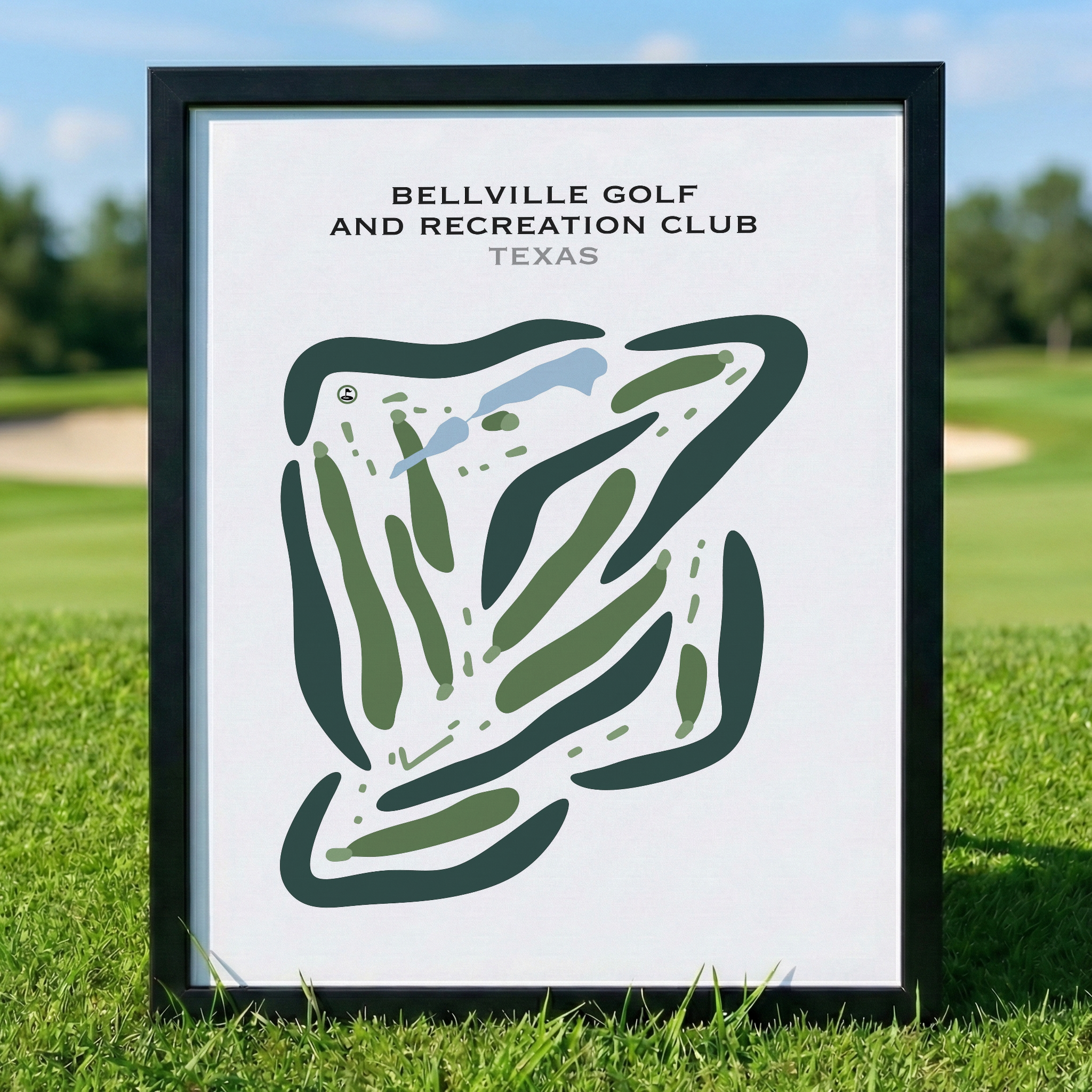 Bellville Golf & Recreation Club, Texas - Printed Golf Courses