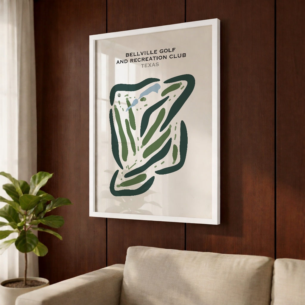 Bellville Golf & Recreation Club, Texas - Printed Golf Courses