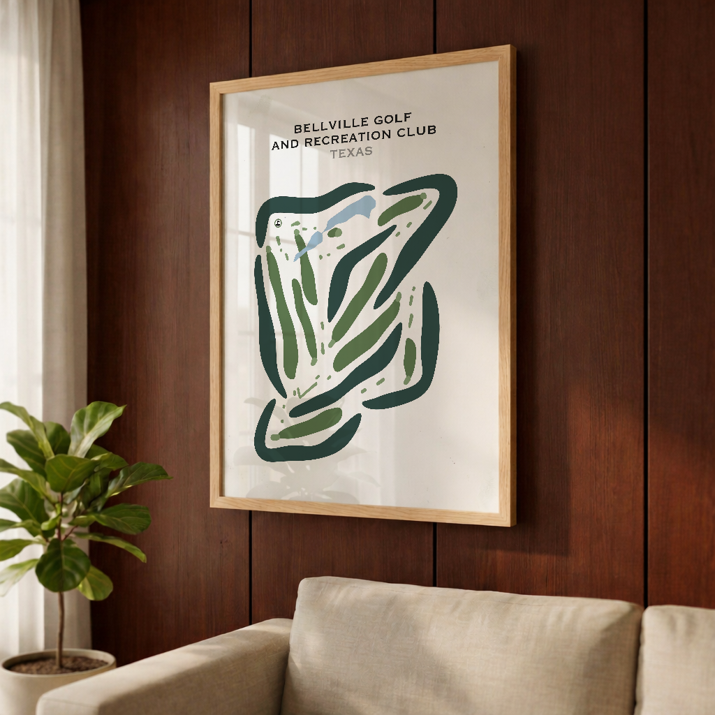 Bellville Golf & Recreation Club, Texas - Printed Golf Courses