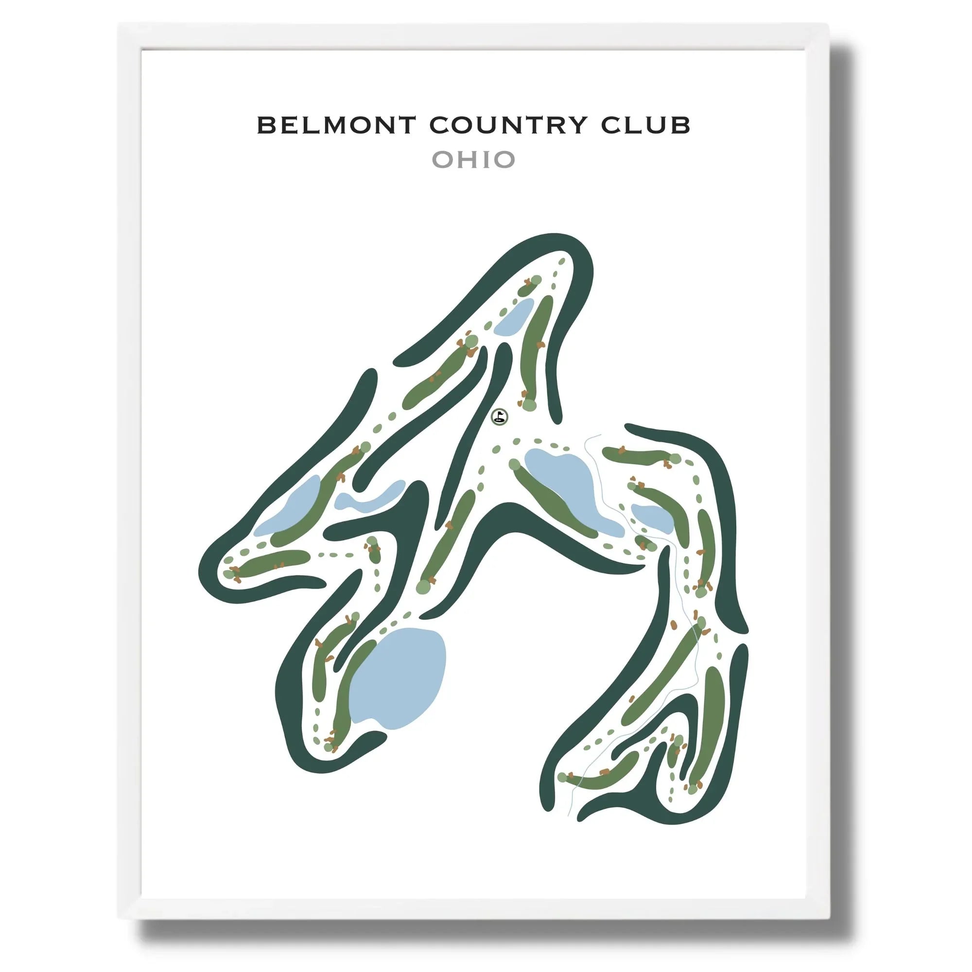 Belmont Country Club, Ohio - Printed Golf Courses